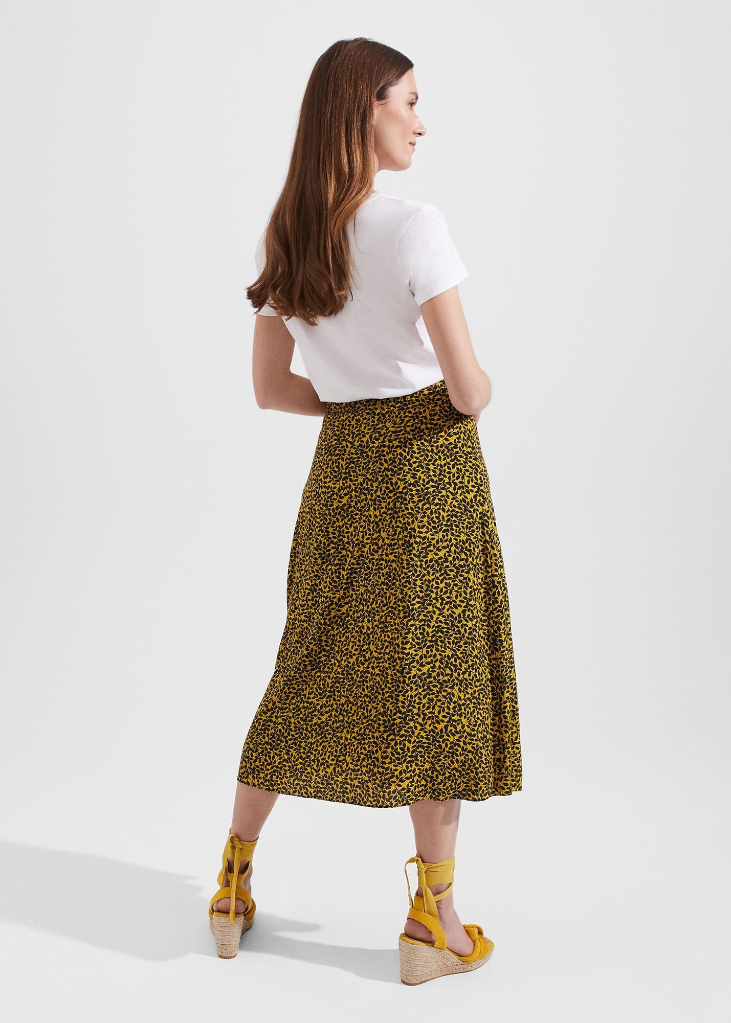 Annette Skirt, Chartreuse Navy, hi-res