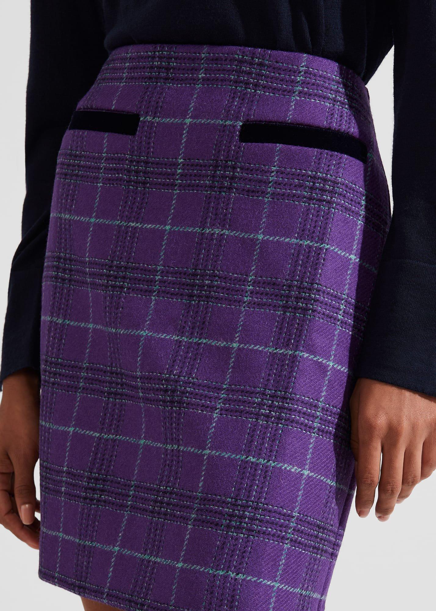 Ruthie Wool Skirt, Purple Multi, hi-res