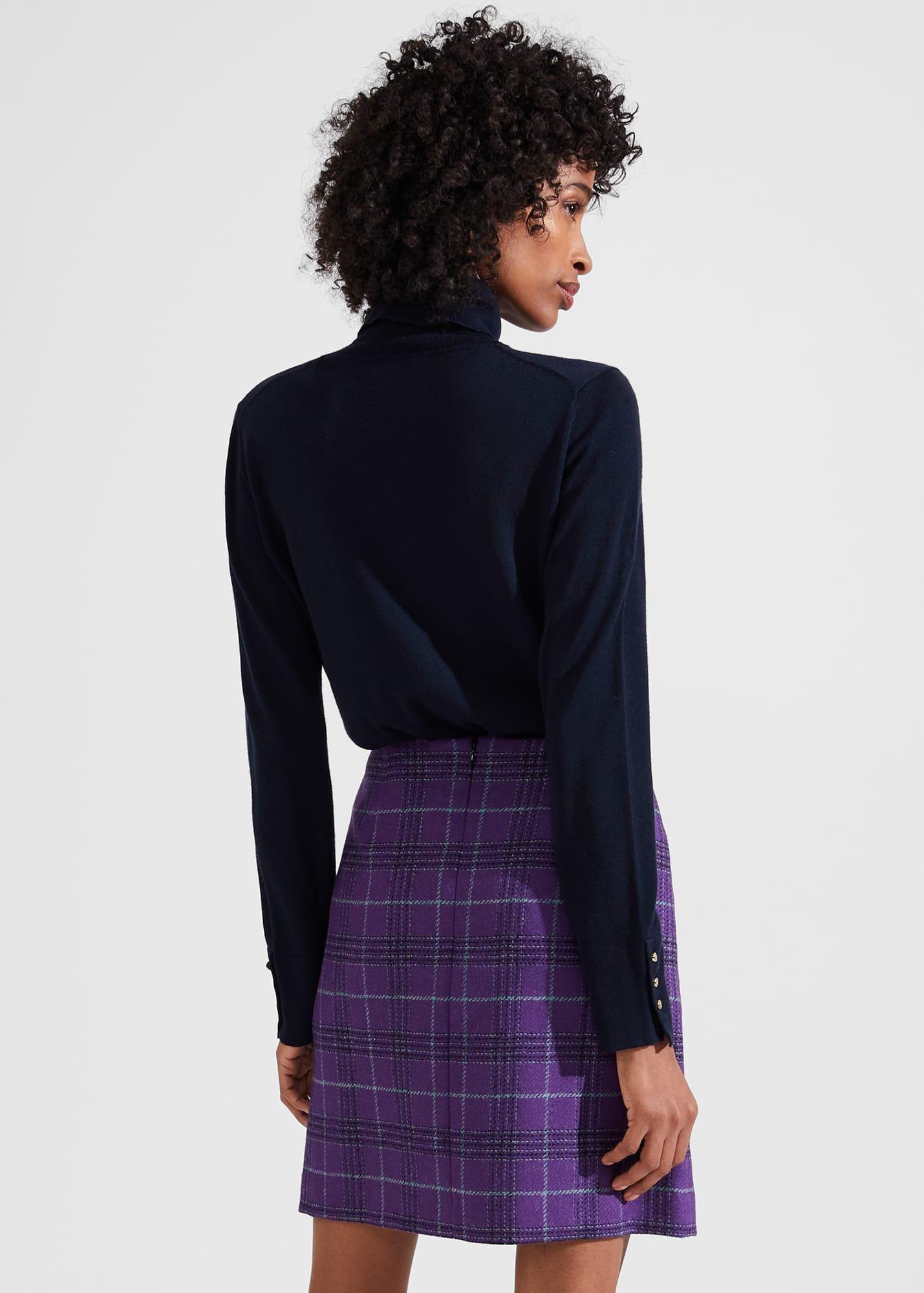Ruthie Wool Skirt, Purple Multi, hi-res