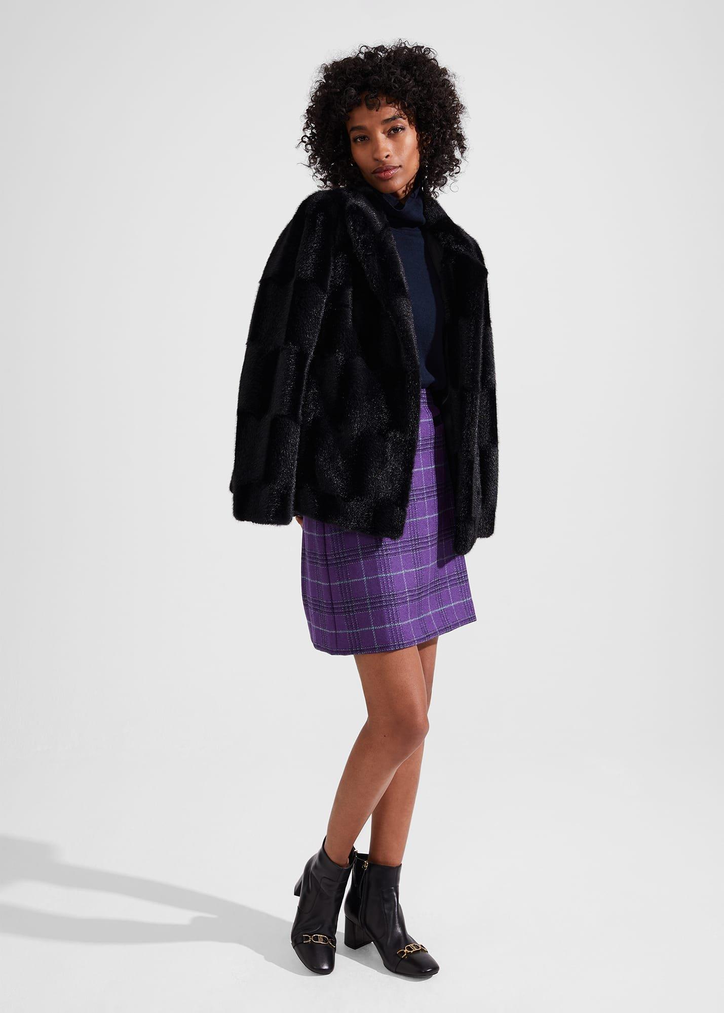 Ruthie Wool Skirt, Purple Multi, hi-res
