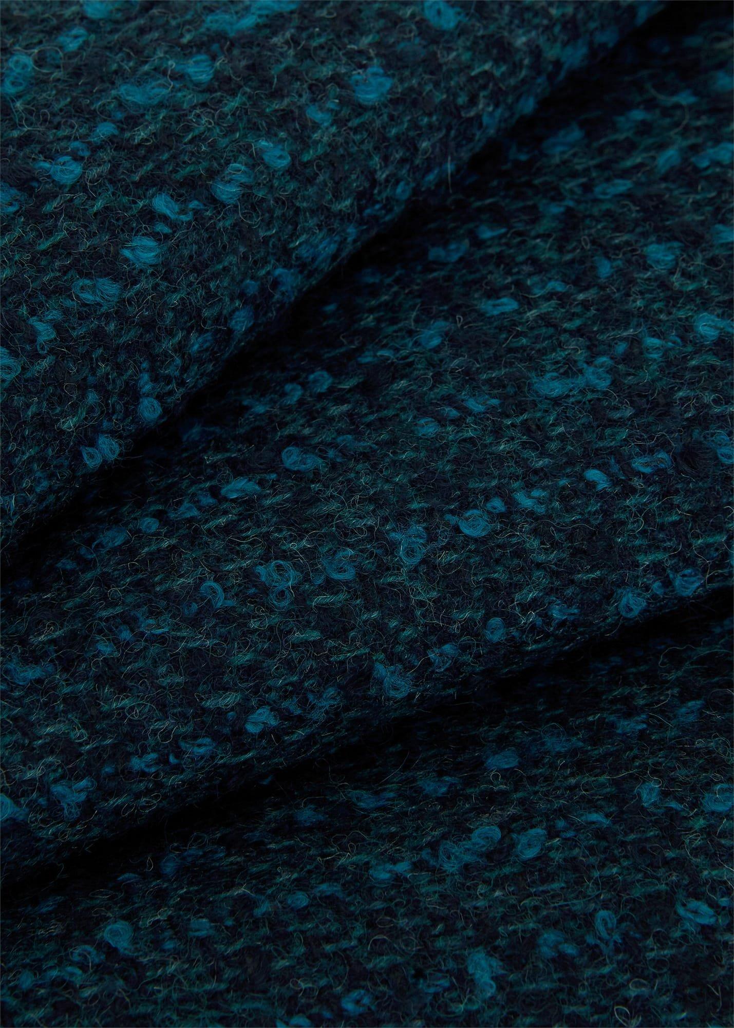 Teia Wool Skirt, Deep Teal Blue, hi-res