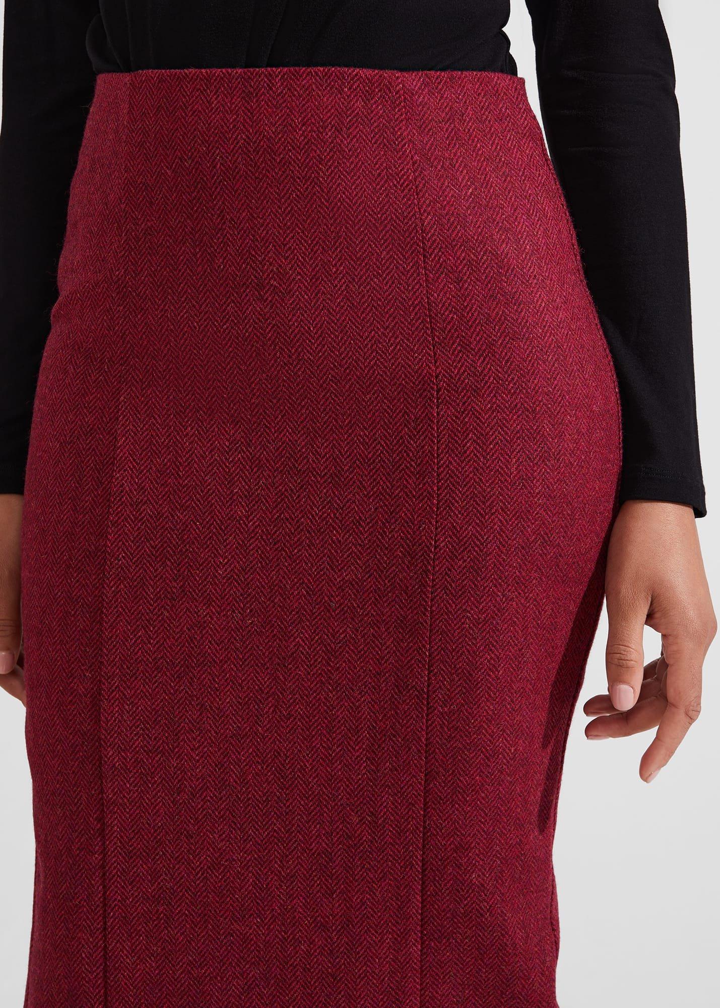 Petite Daniella Wool Skirt, Pink Multi, hi-res