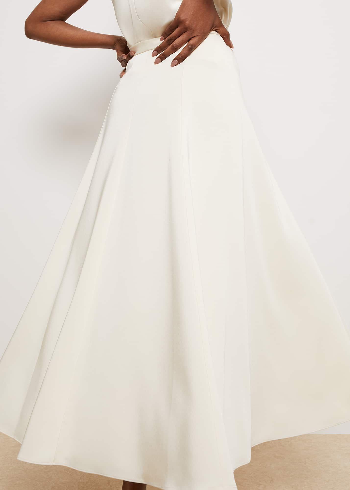 Charteris Midi Skirt, Buttercream, hi-res