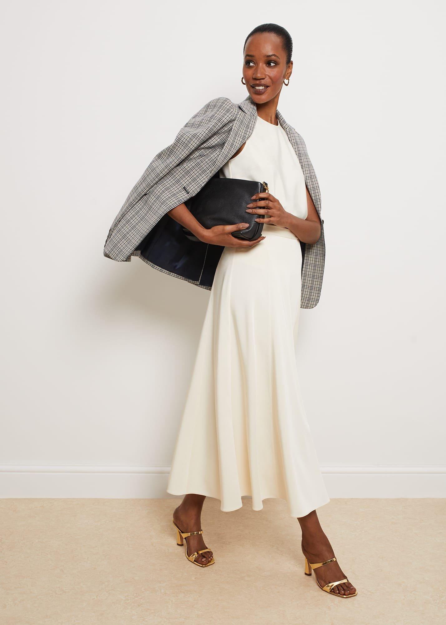 Charteris Midi Skirt, Buttercream, hi-res