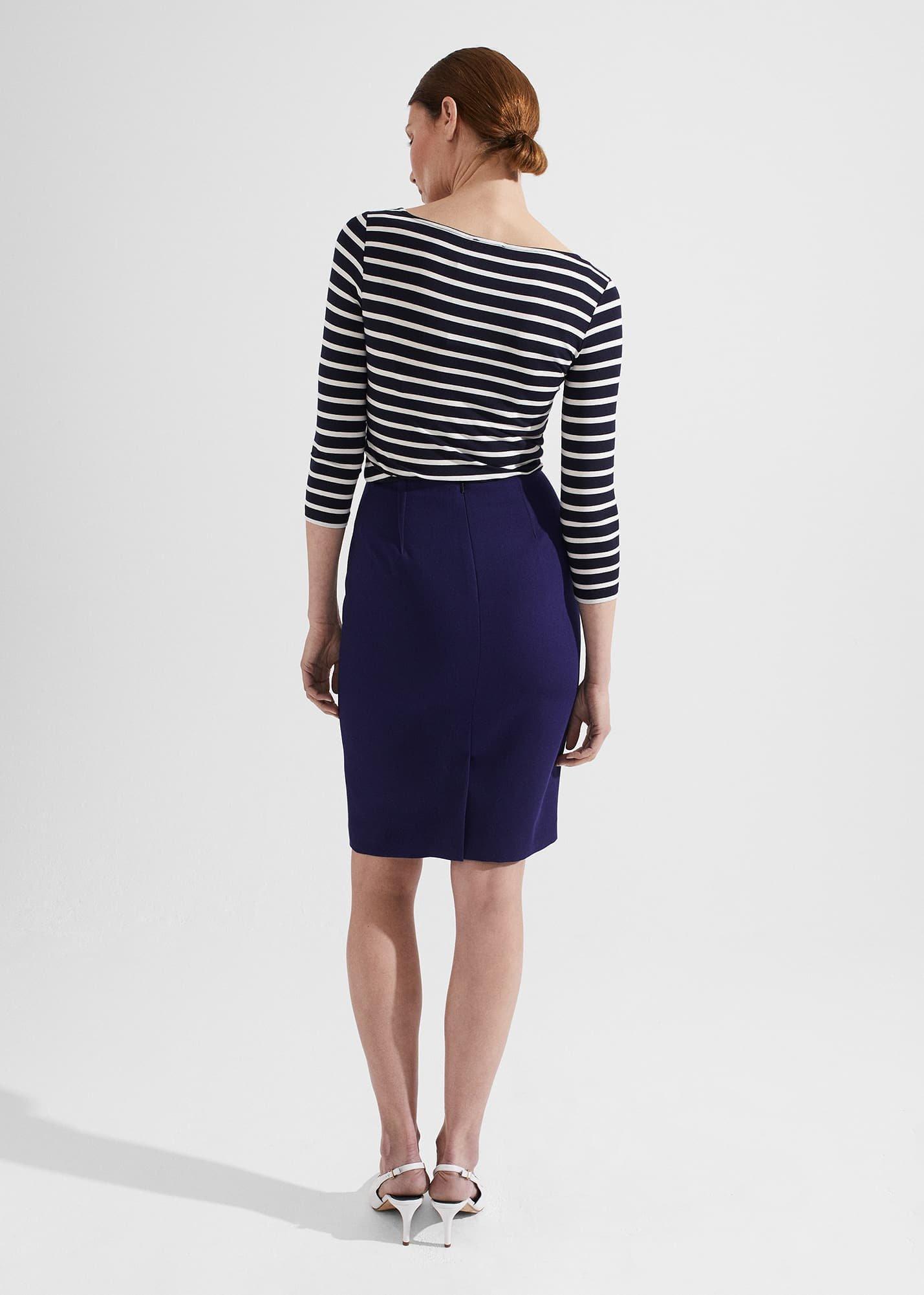 Romy Skirt, Rich Navy Blue, hi-res