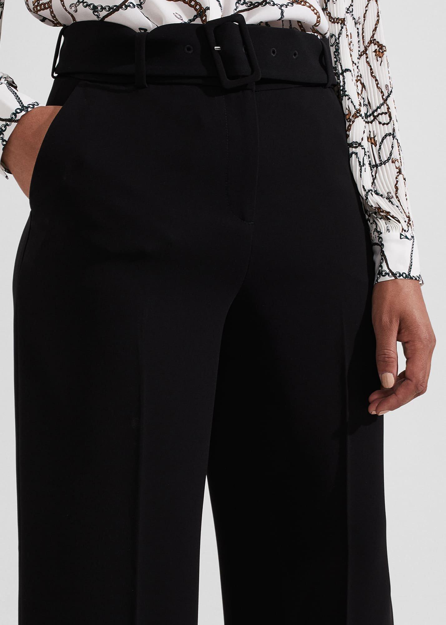 Drew Wide Trousers, Black, hi-res