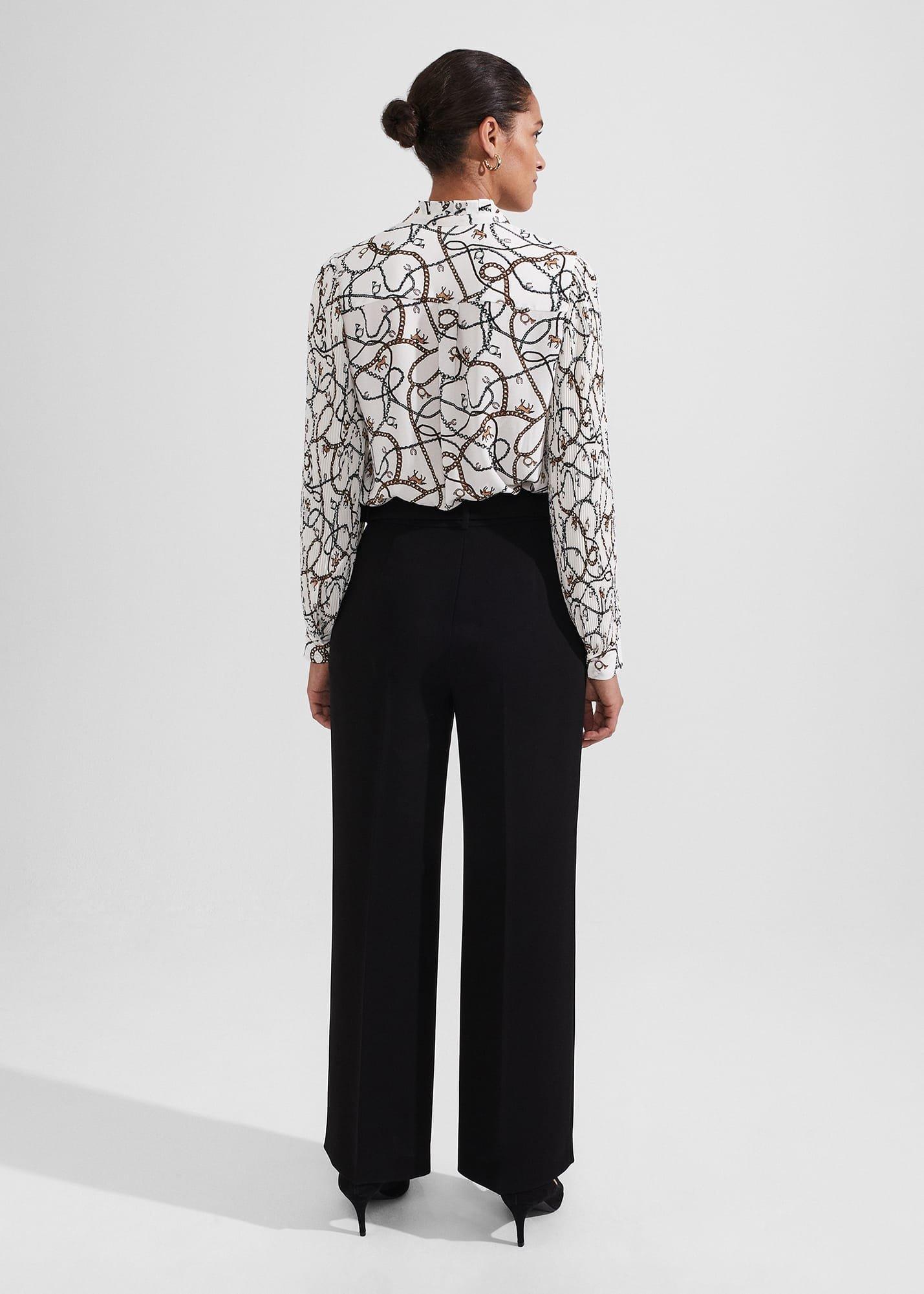 Drew Wide Trousers, Black, hi-res