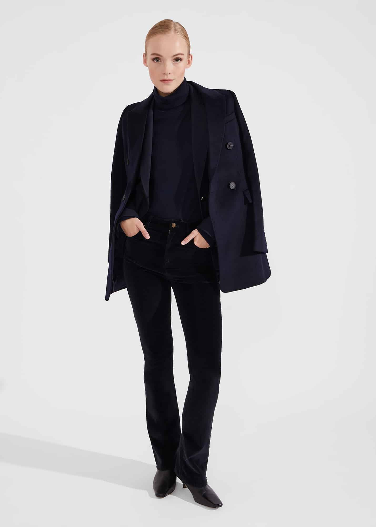 Remy Cord Jeans, Navy, hi-res