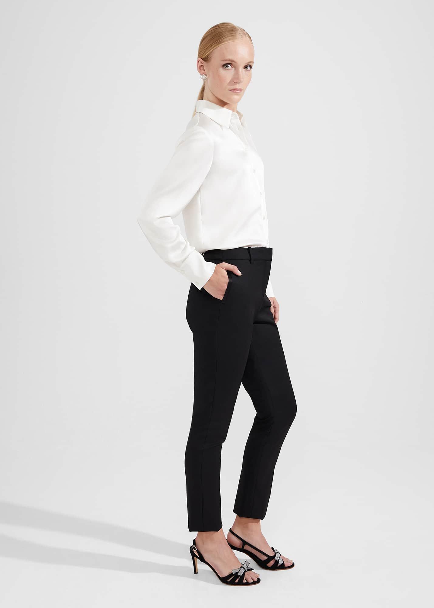 Lilian Tux Pants, Black, hi-res