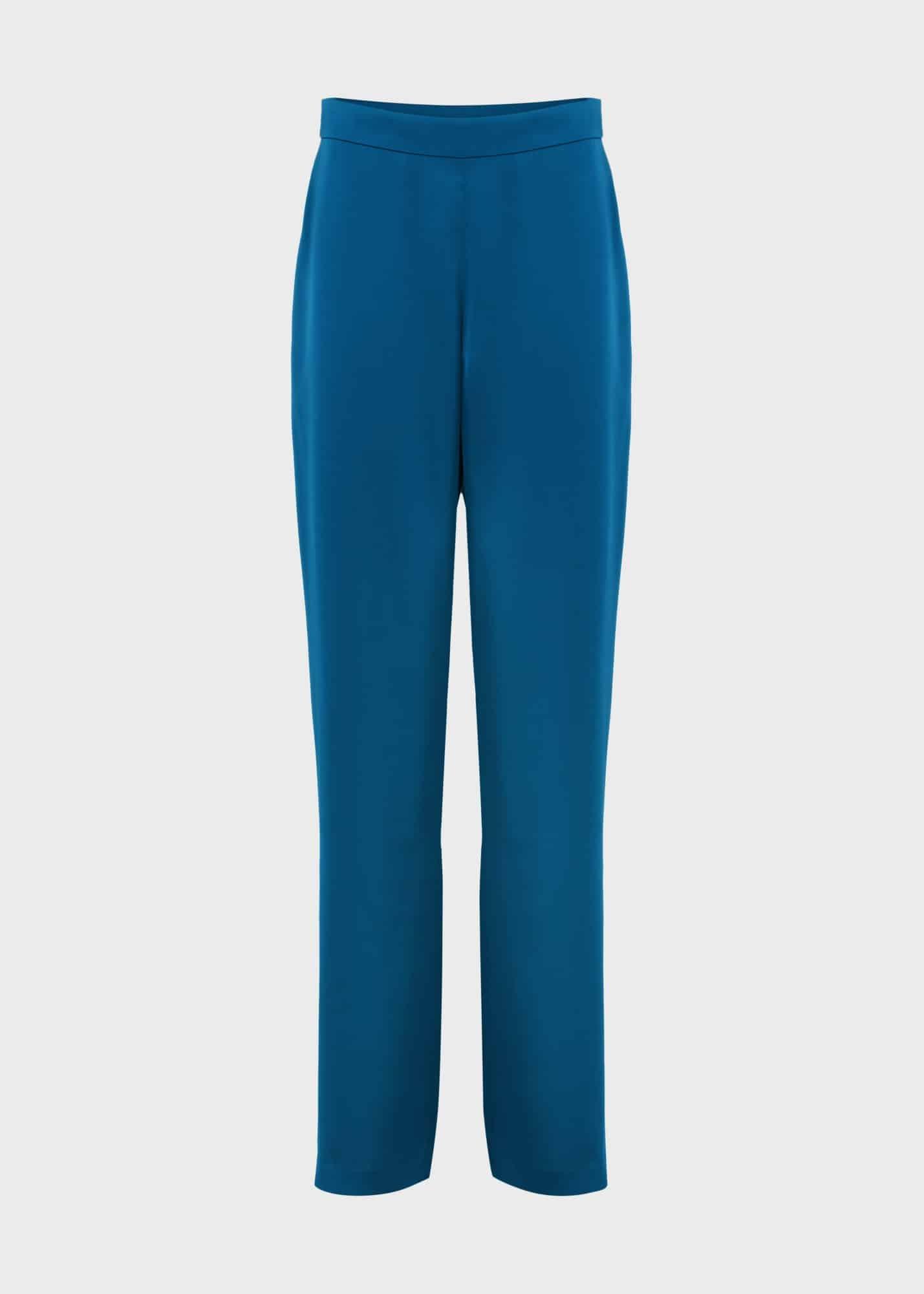 Judith Satin Pants, Steel Blue, hi-res