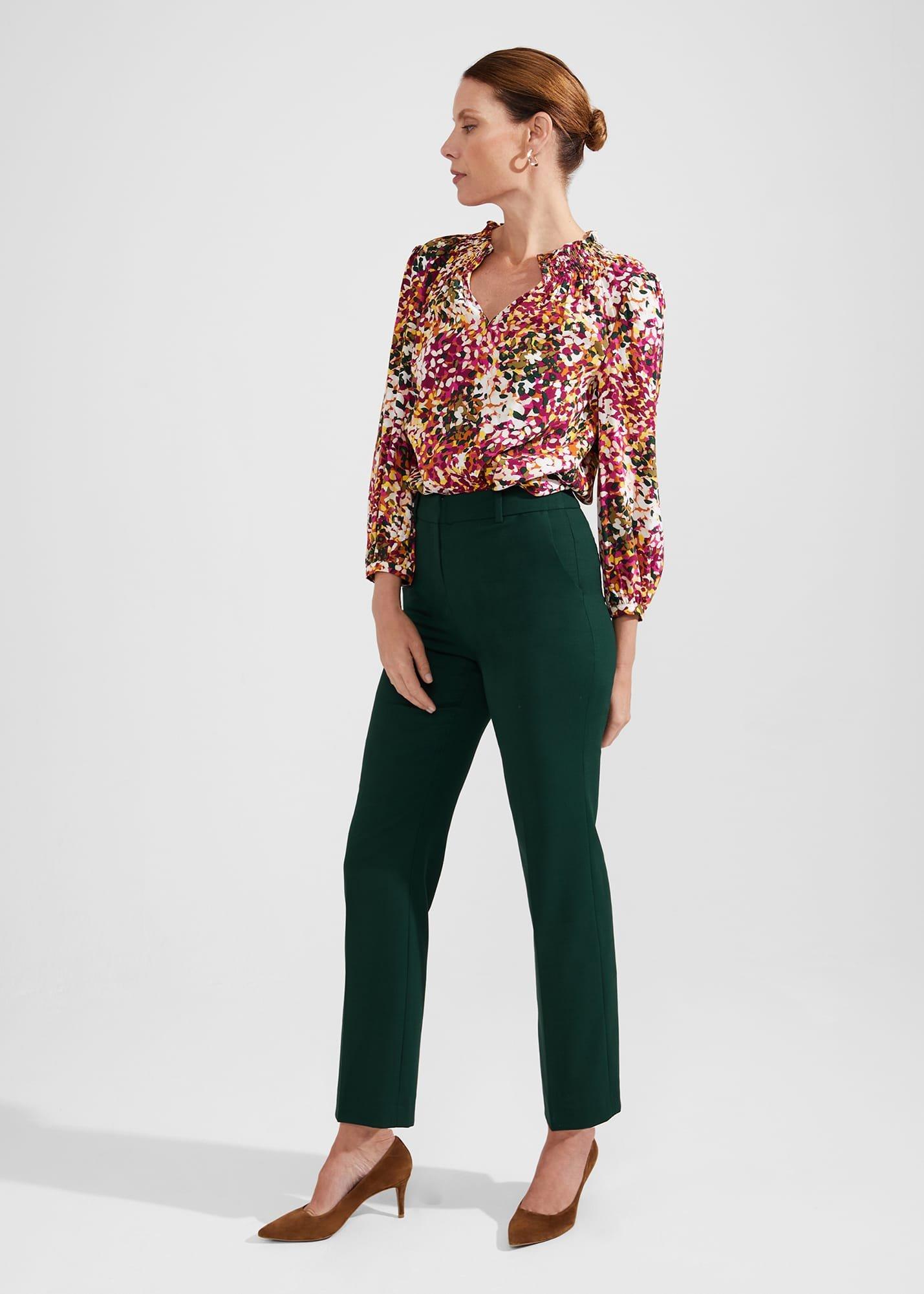 Grace Trousers, Holly Green, hi-res