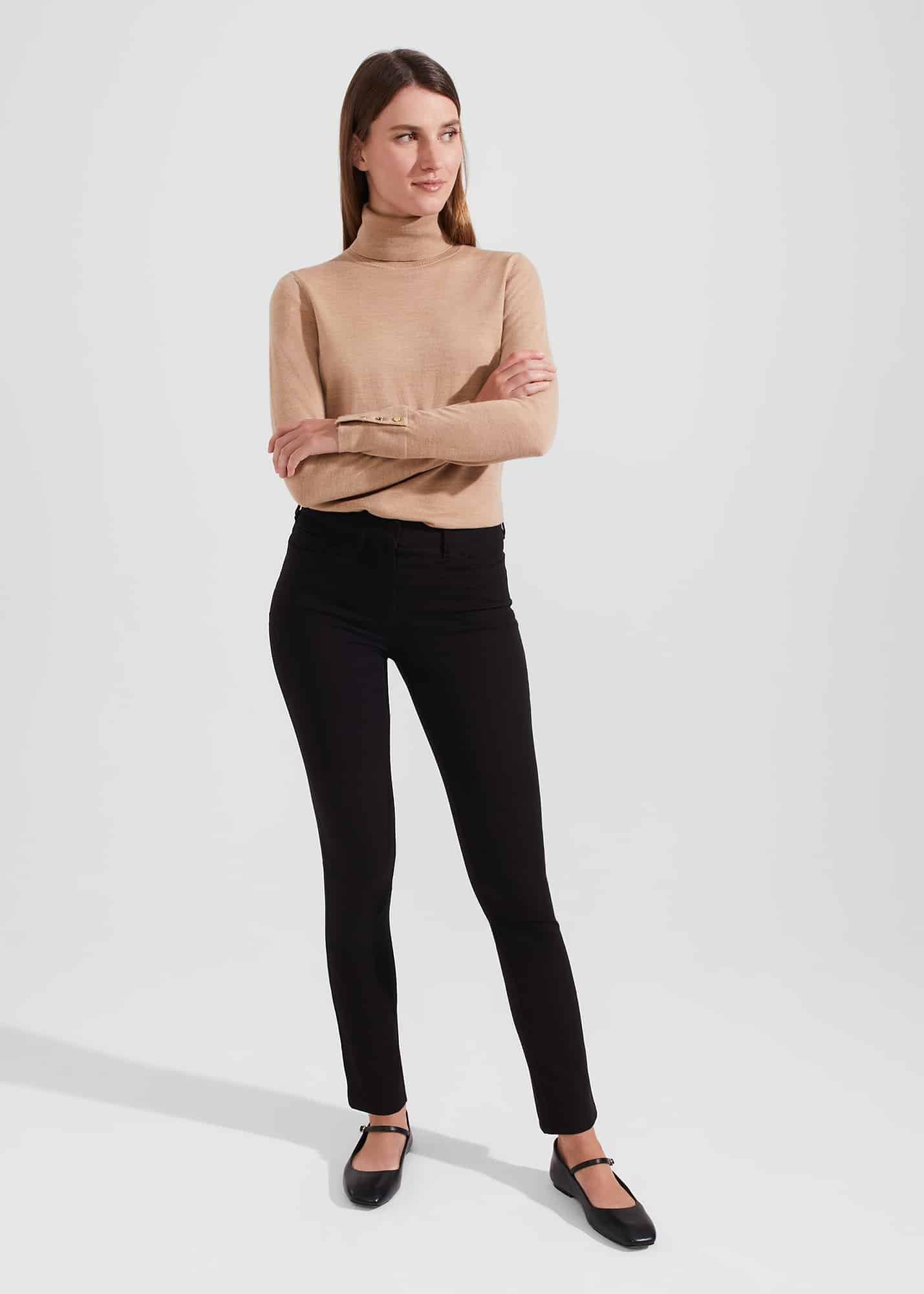 Short Amanda Skinny Jeans, Black, hi-res