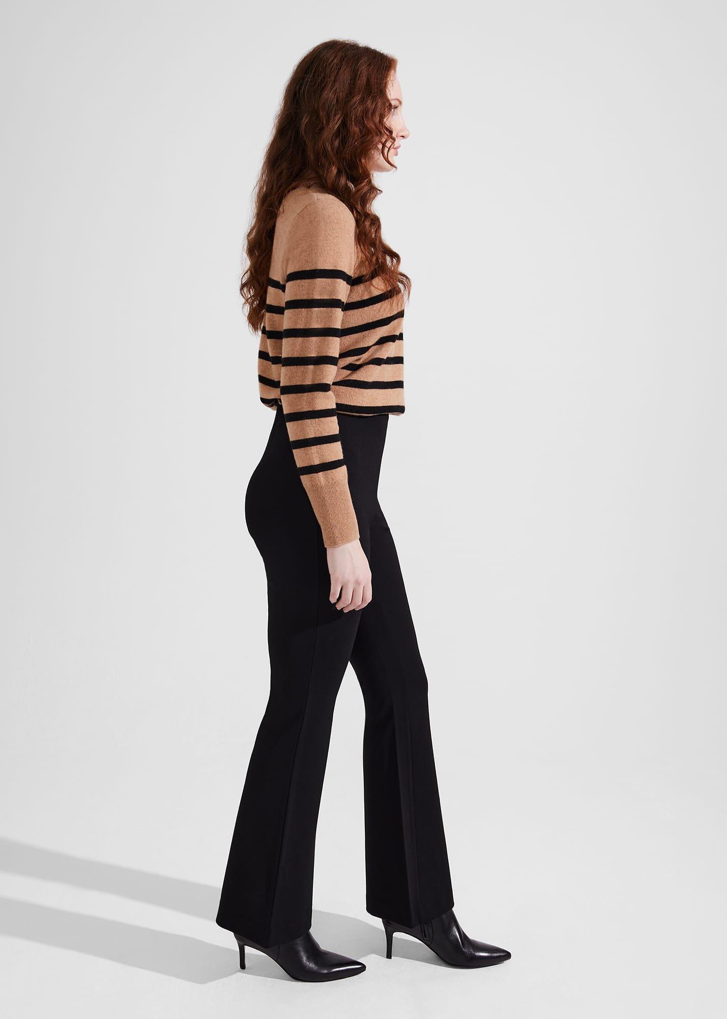 Peggy Ponte Trousers, Black, hi-res