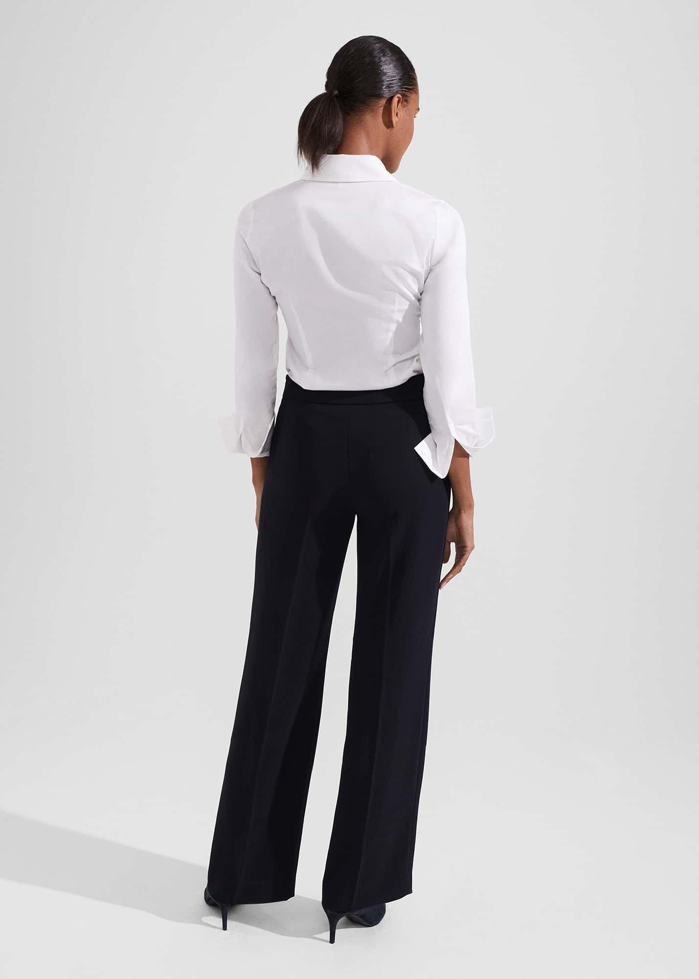Stevie Wide Trousers, Navy, hi-res