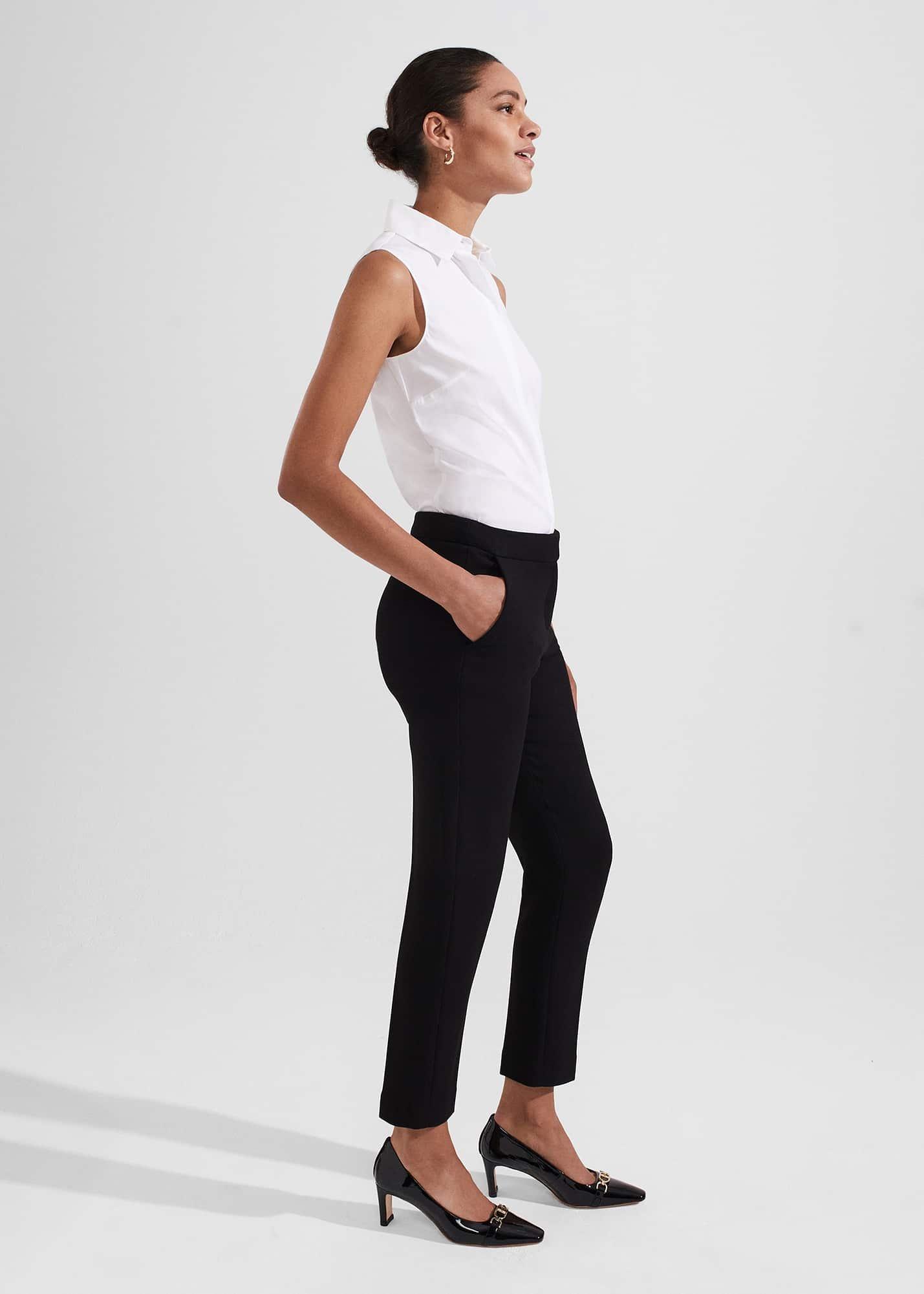 Petite Charley Trousers, Black, hi-res