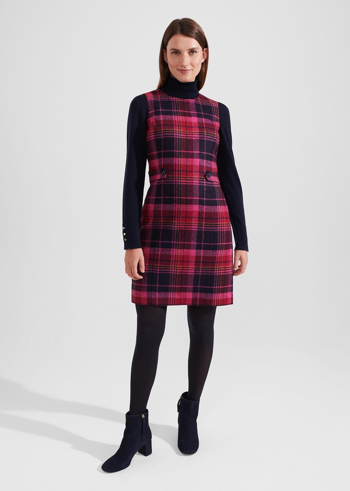 Lara Merino Wool Roll Neck Sweater, Navy, hi-res