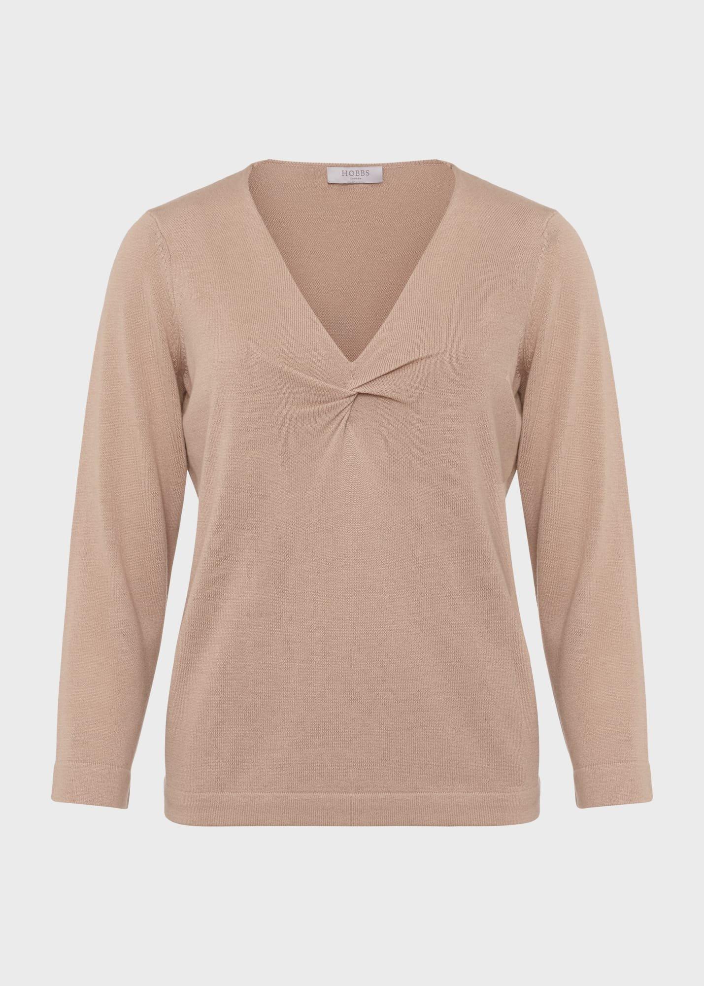 Marianna Jumper With Merino Wool, Camel, hi-res