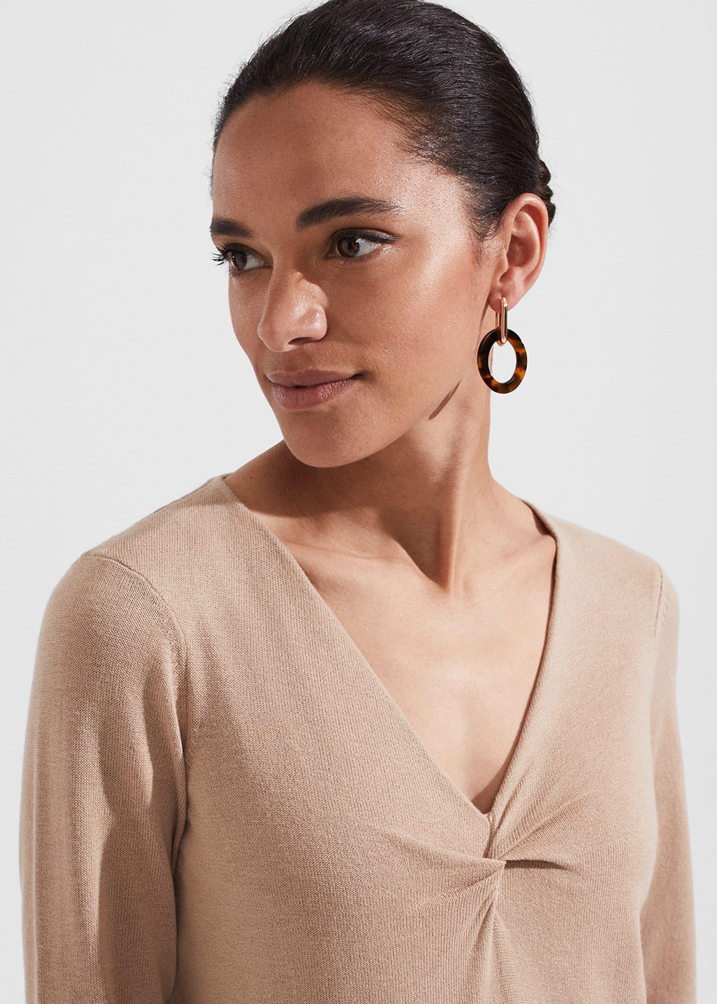 Marianna Jumper With Merino Wool, Camel, hi-res