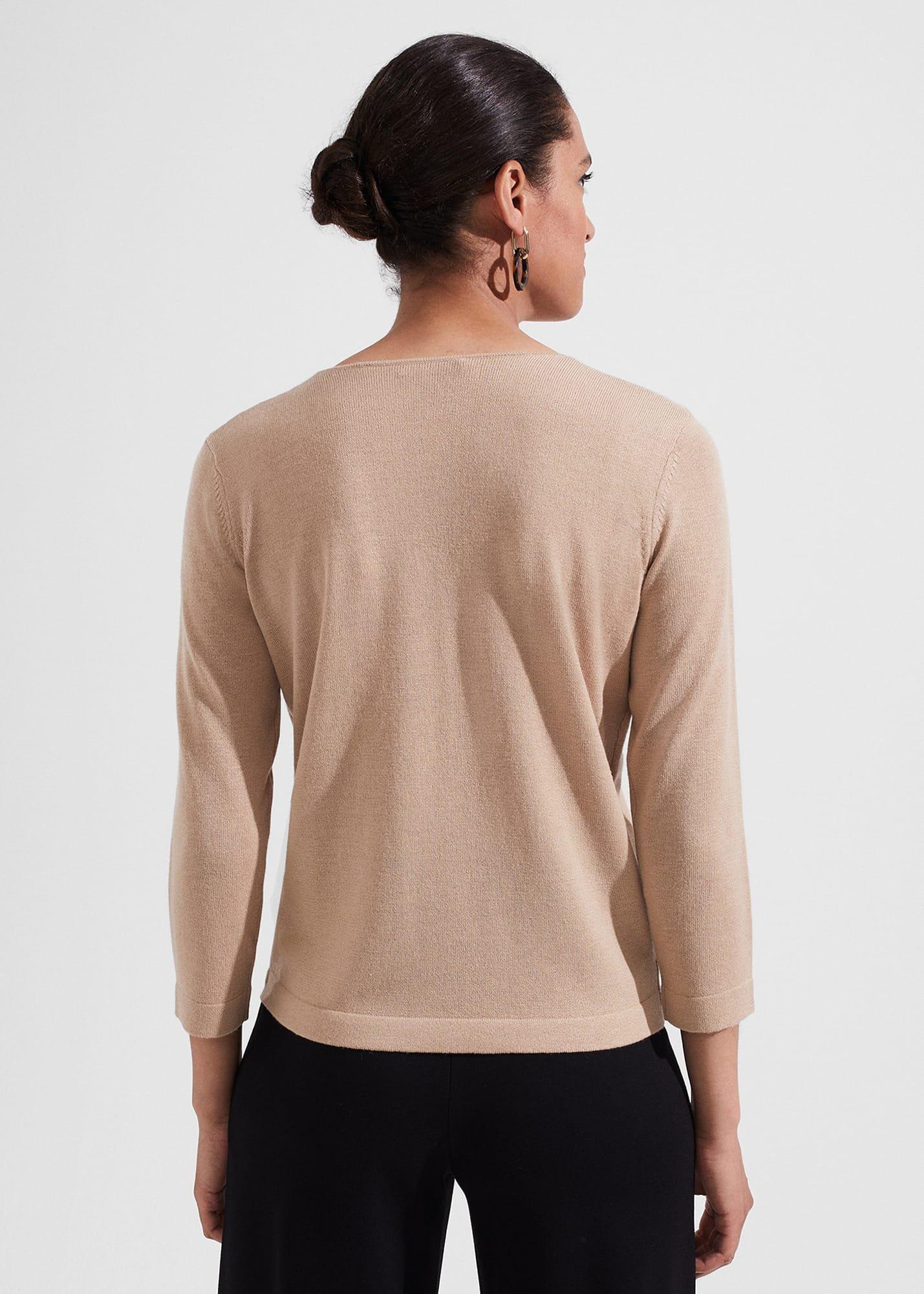 Marianna Jumper With Merino Wool, Camel, hi-res
