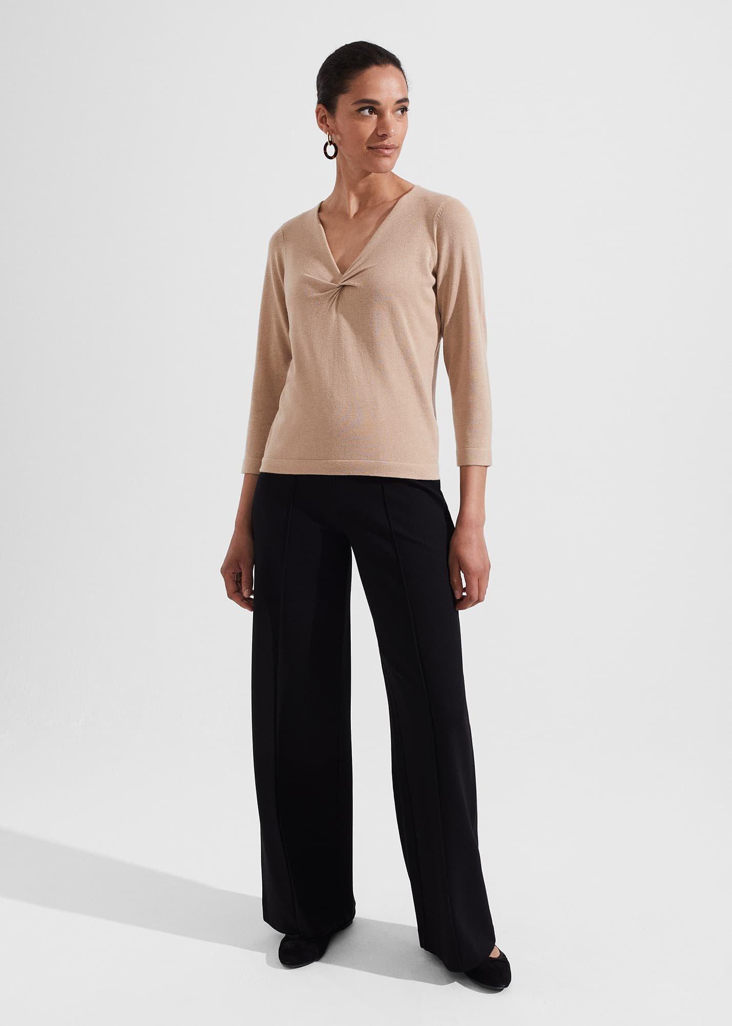 Marianna Jumper With Merino Wool, Camel, hi-res