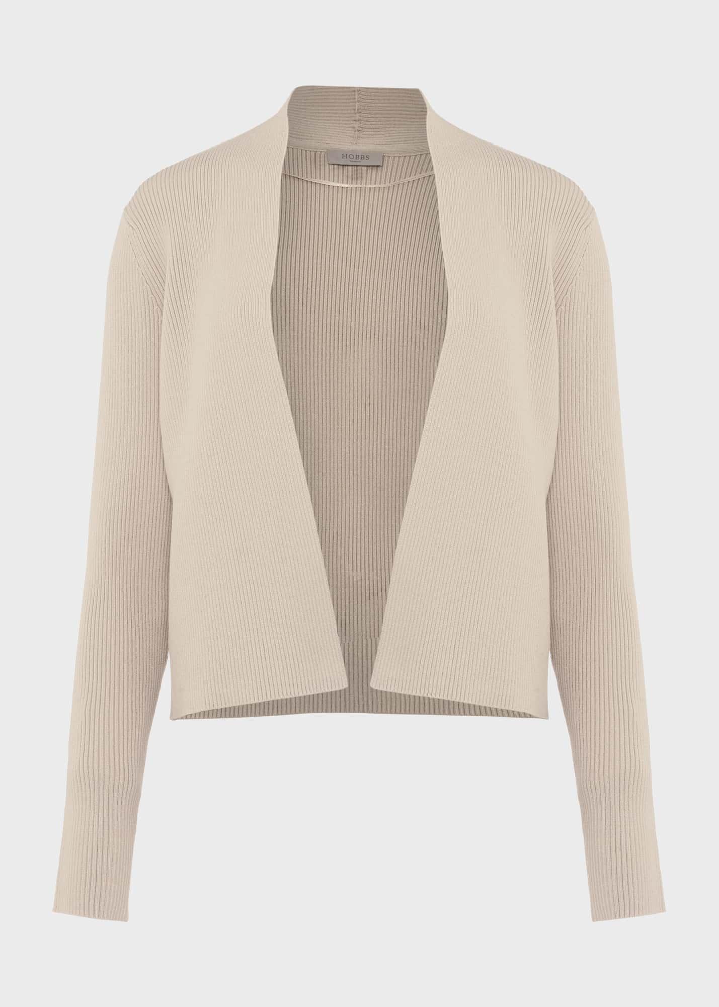 Adelyn Knitted Jacket, Stone, hi-res