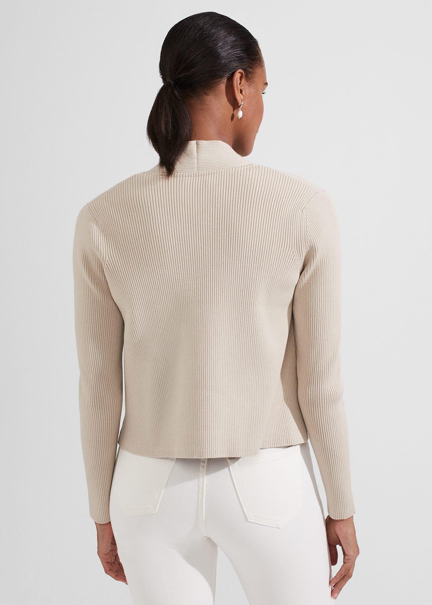 Adelyn Knitted Jacket, Stone, hi-res
