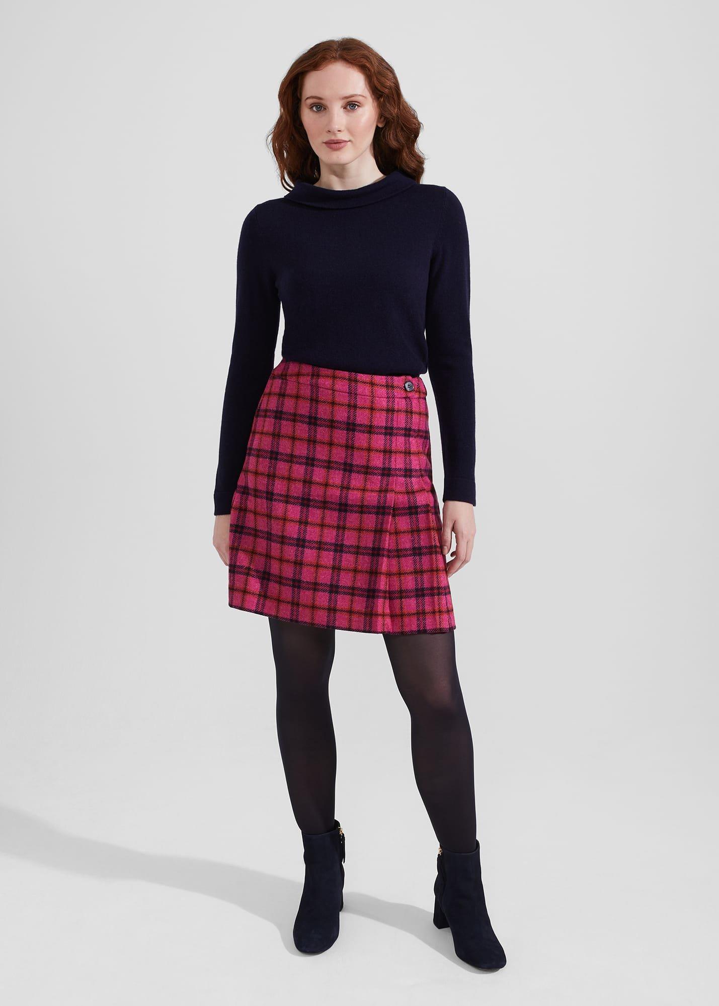 Audrey Wool Cashmere Jumper, Navy, hi-res