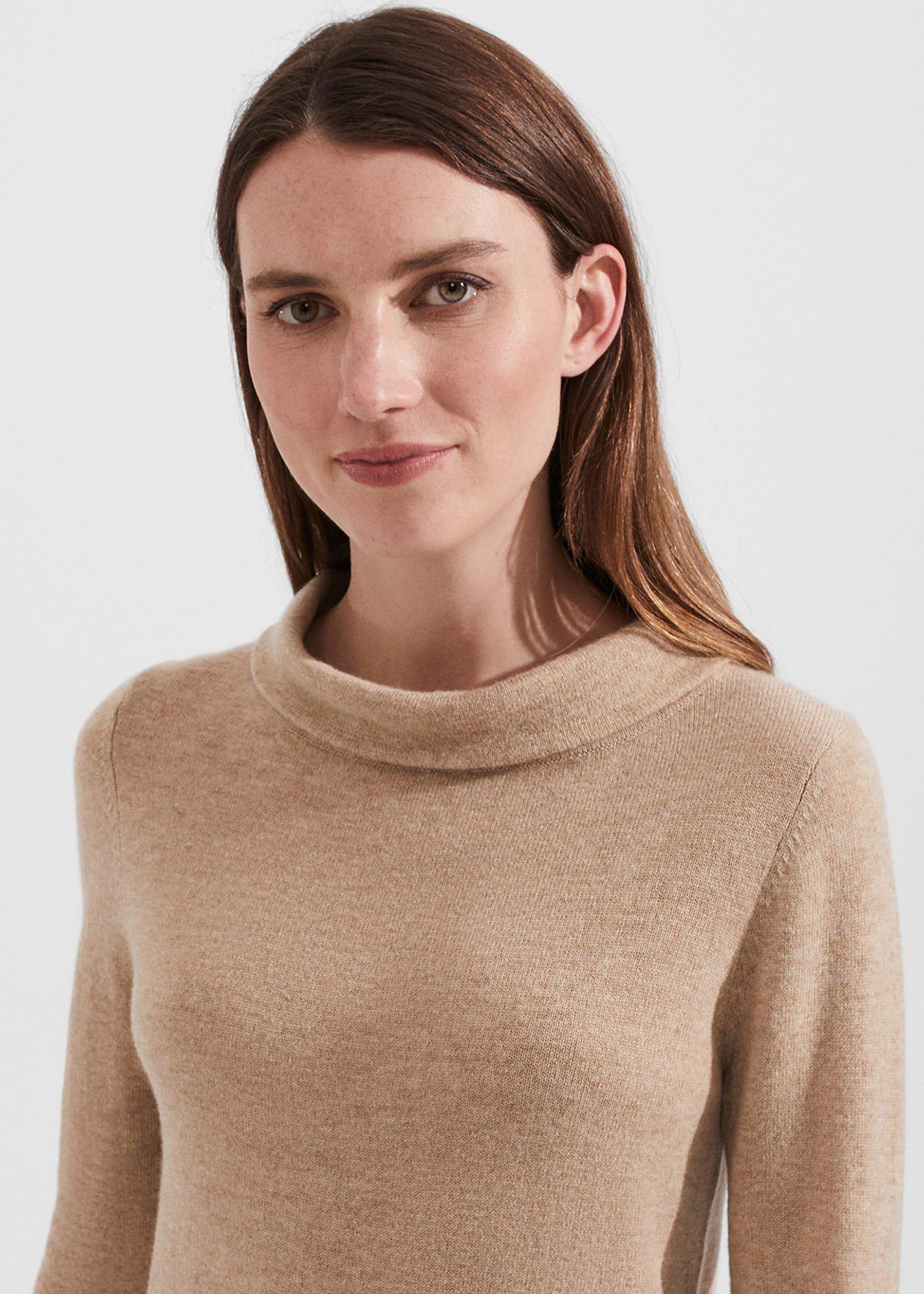 Audrey Wool Cashmere Jumper, Oatmeal, hi-res