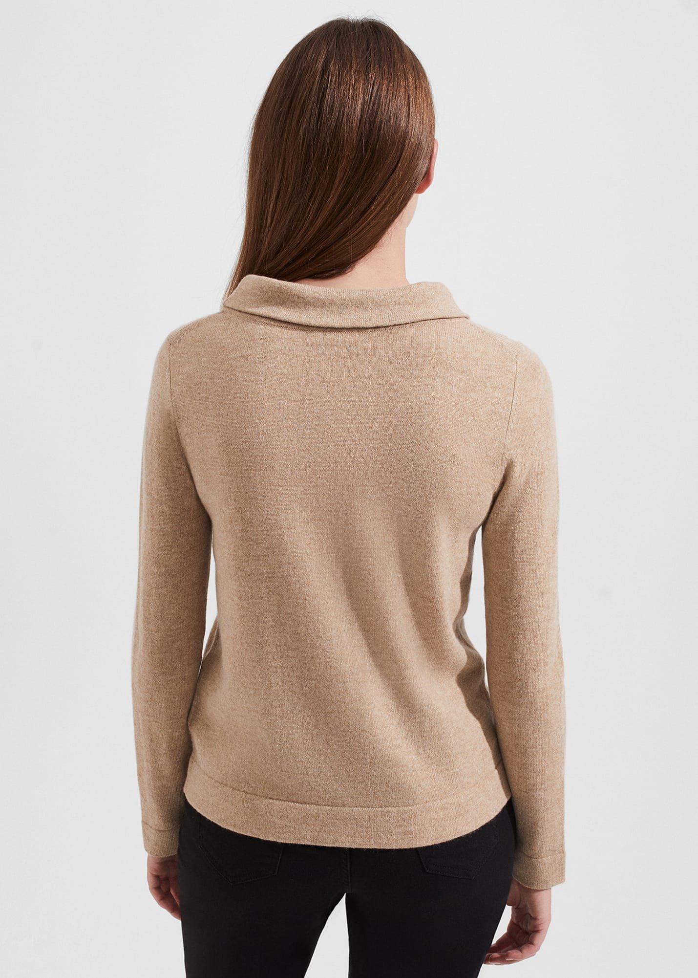 Audrey Wool Cashmere Jumper, Oatmeal, hi-res