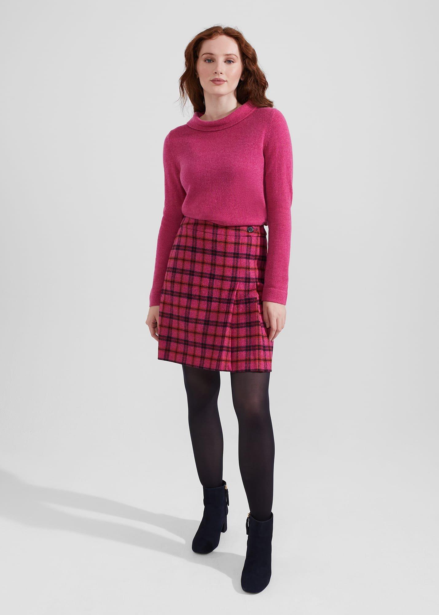 Audrey Wool Cashmere Jumper, Pink Marl, hi-res