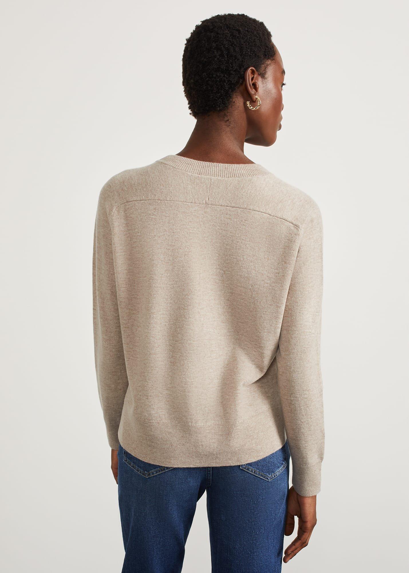 Miller Sweater With Cashmere, Camel Marl, hi-res