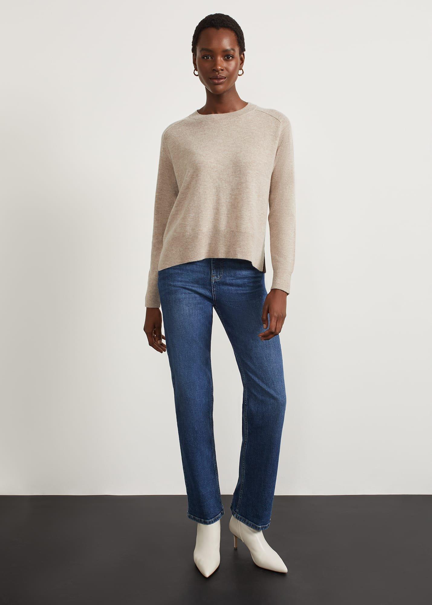 Miller Sweater With Cashmere, Camel Marl, hi-res