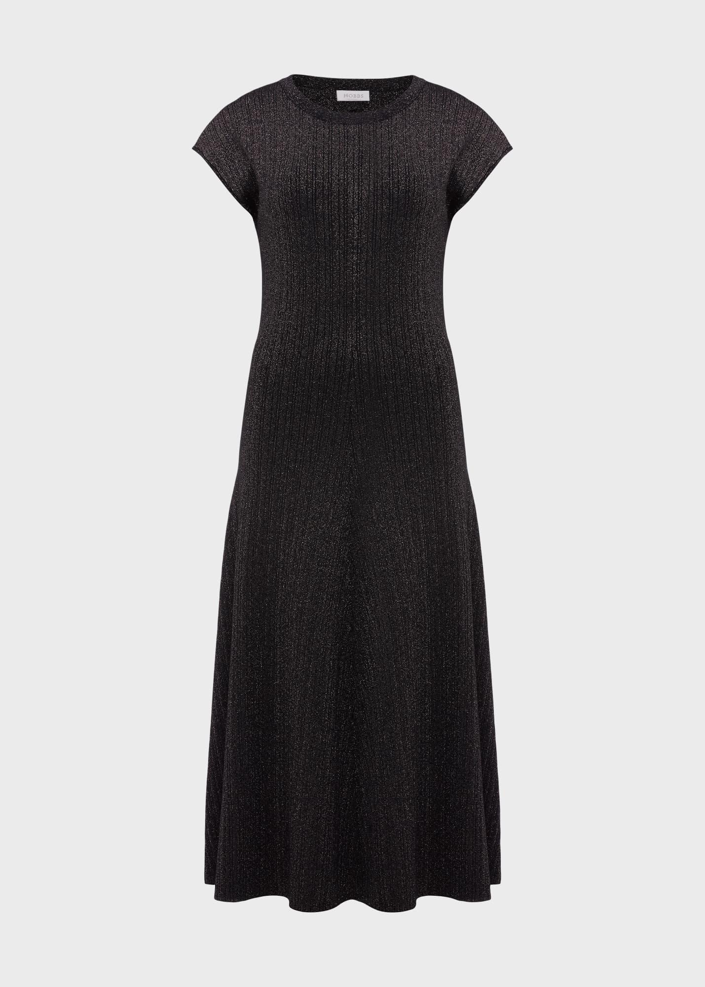 Reena Sparkle Ribbed Knitted Dress
