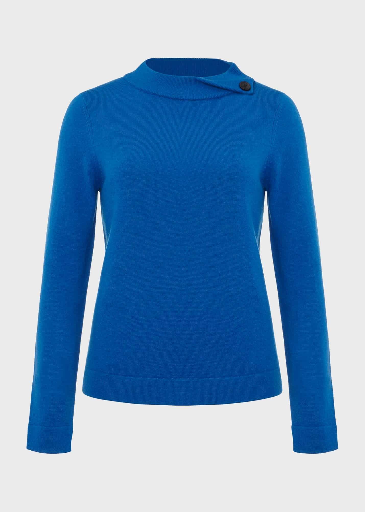Talia Wool Cashmere Jumper, Electric Blue, hi-res