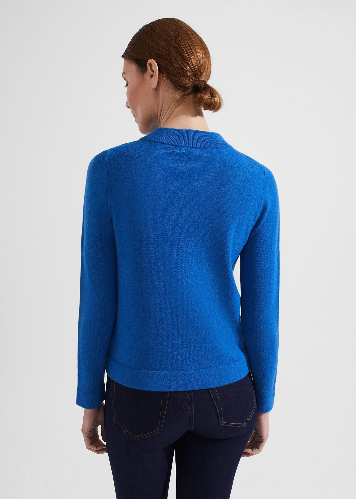 Talia Wool Cashmere Jumper, Electric Blue, hi-res