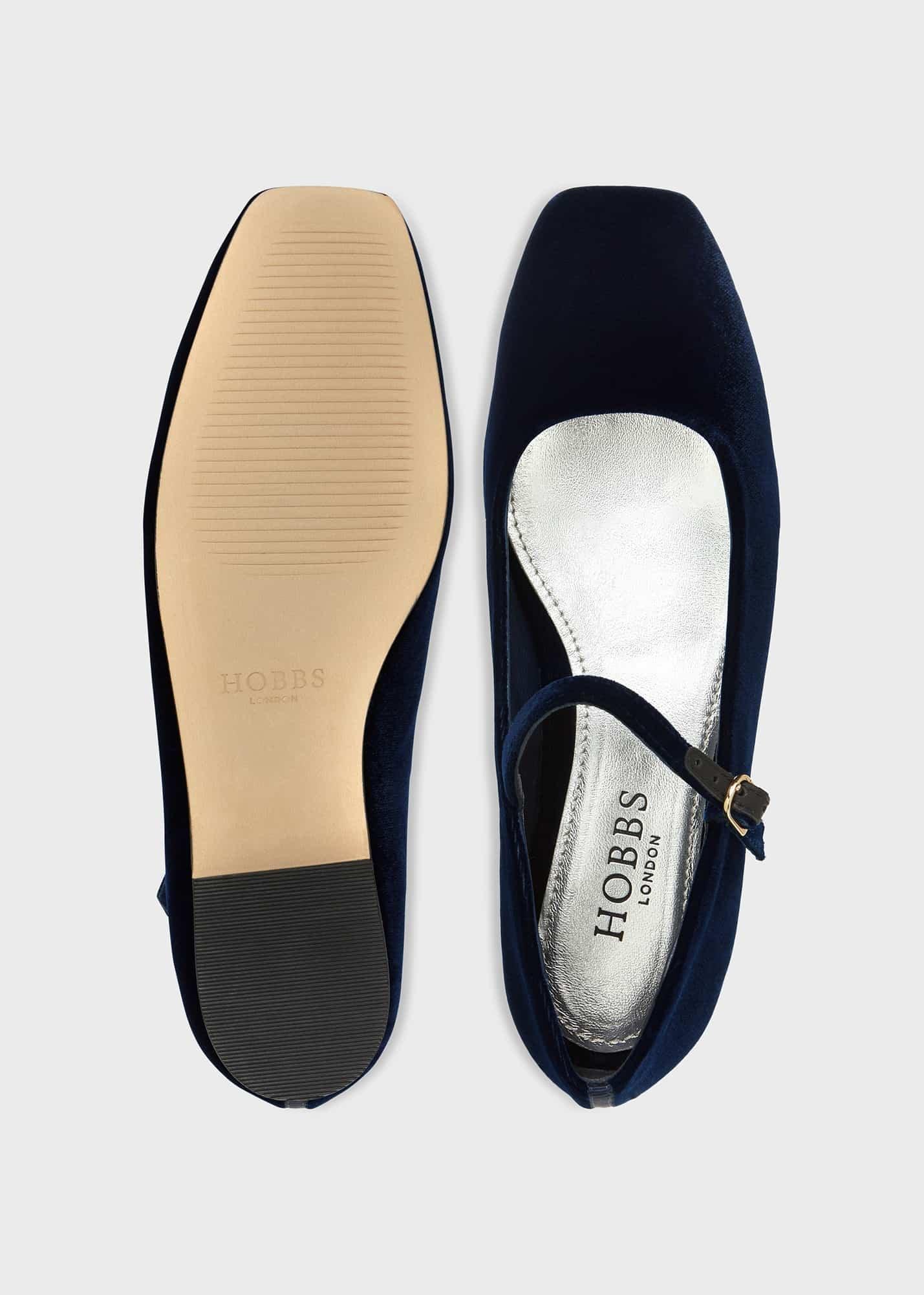 Chrissy Mary Jane, Navy Velvet, hi-res