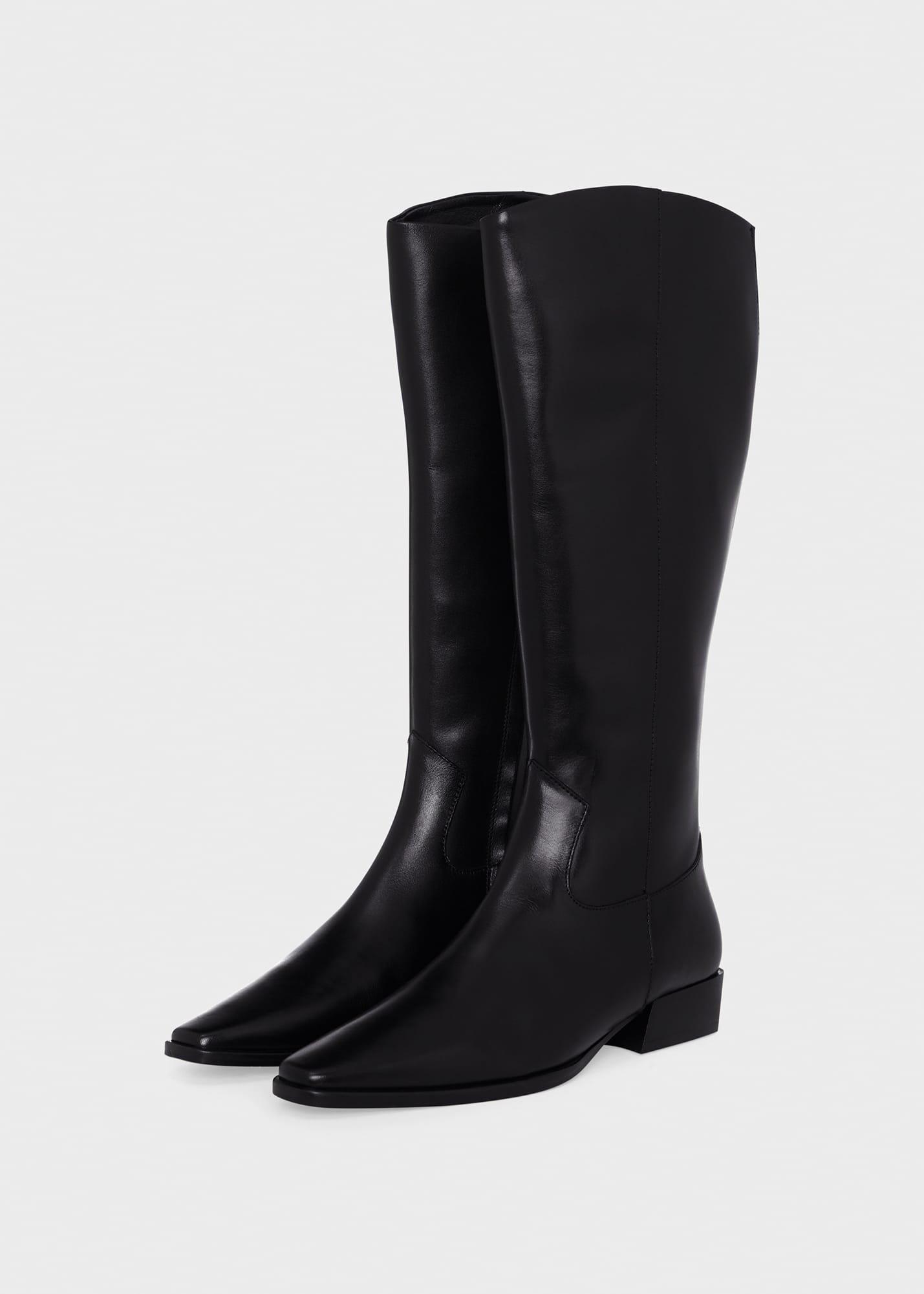 Rosanna Western Knee Boots, Black, hi-res