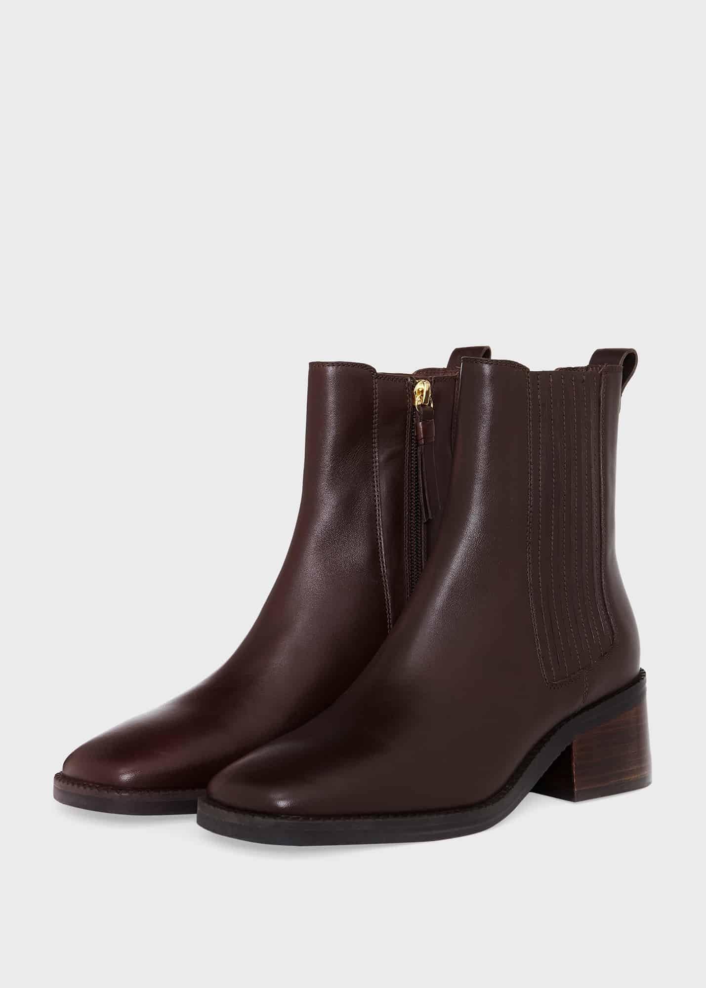 Fran Ankle Boots, Chocolate, hi-res