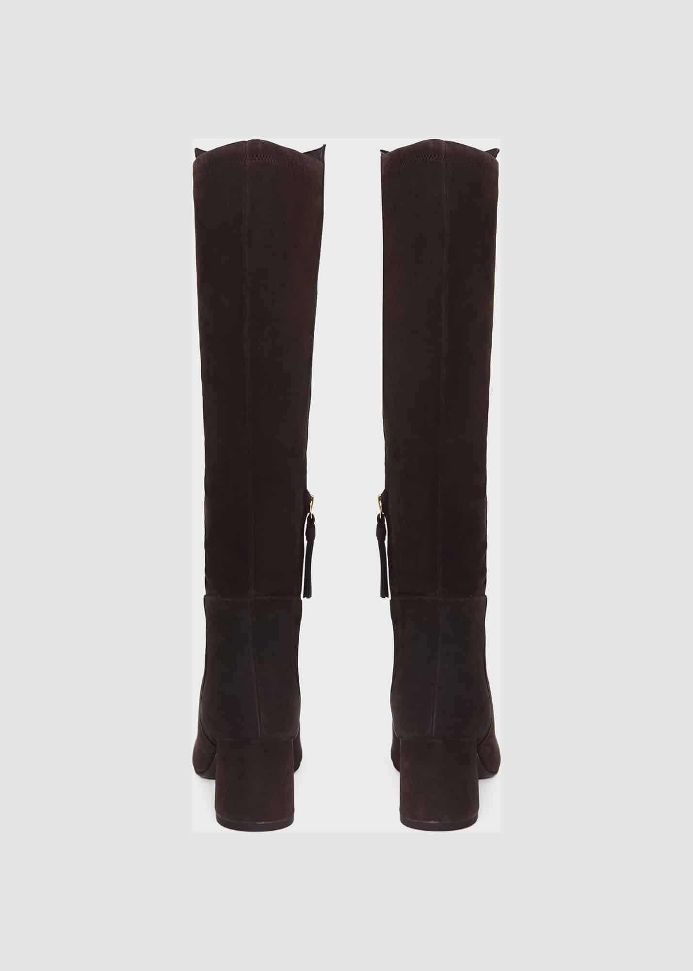 Imogen Stretch Boots, Dark Brown, hi-res