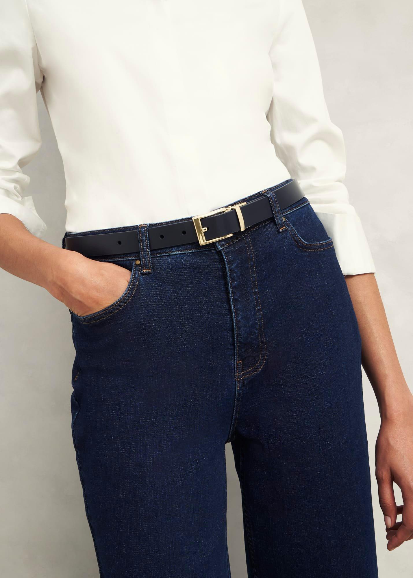 Pauline Reversible Hip Belt, Navy Red, hi-res