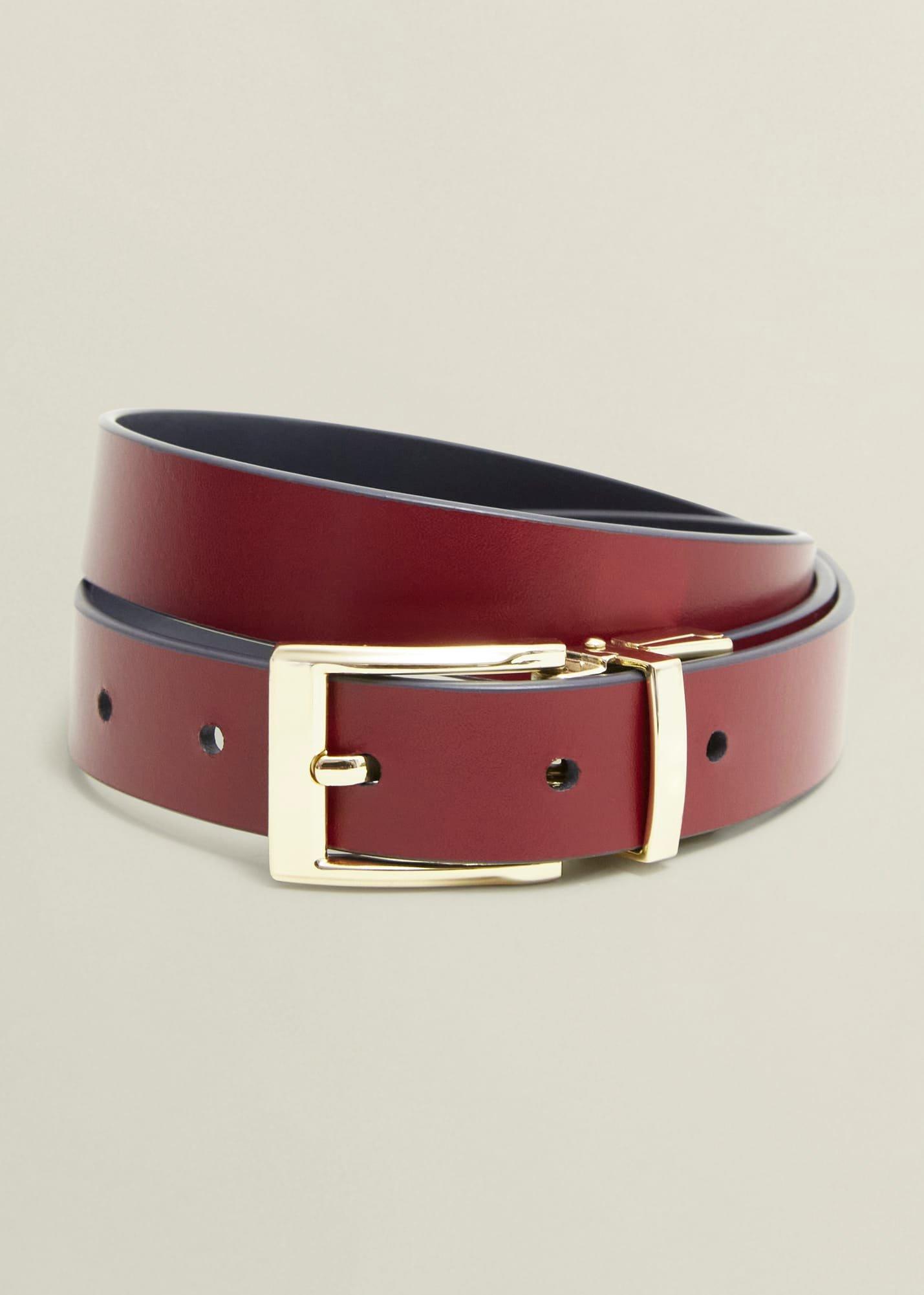 Pauline Reversible Hip Belt, Navy Red, hi-res
