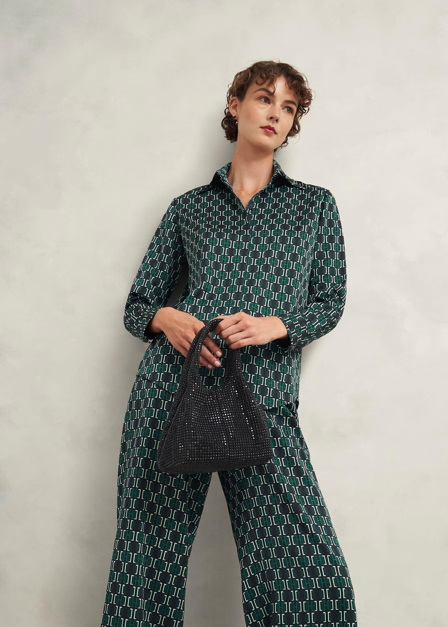 Kamala Jewelled Bag, Black, hi-res