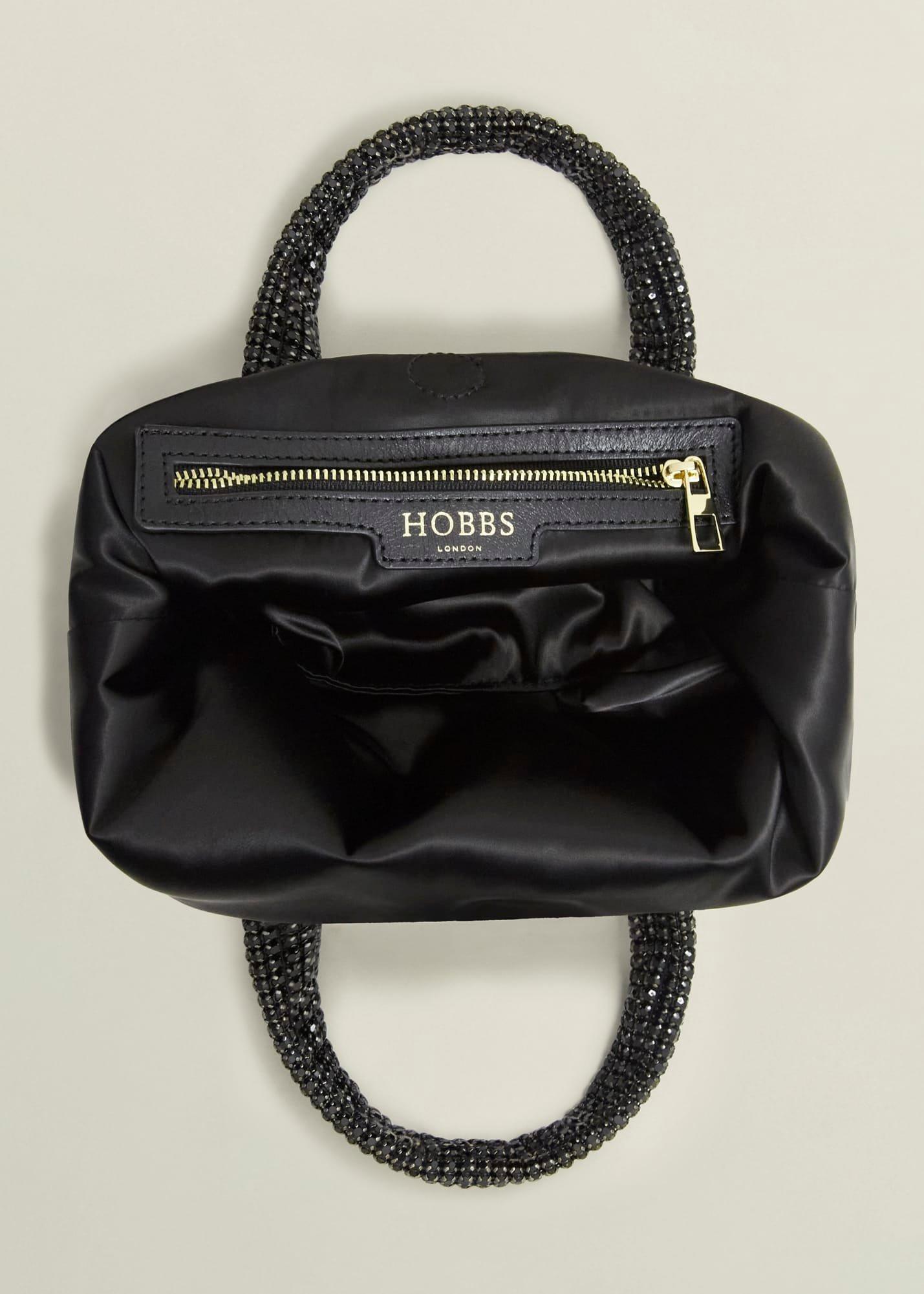 Kamala Jewelled Bag, Black, hi-res