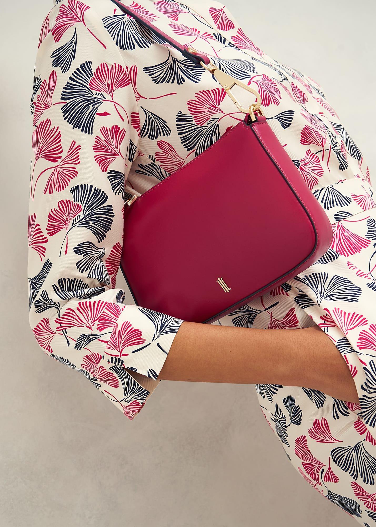 Briella Leather Crossbody Bag, Cranberry Pink, hi-res