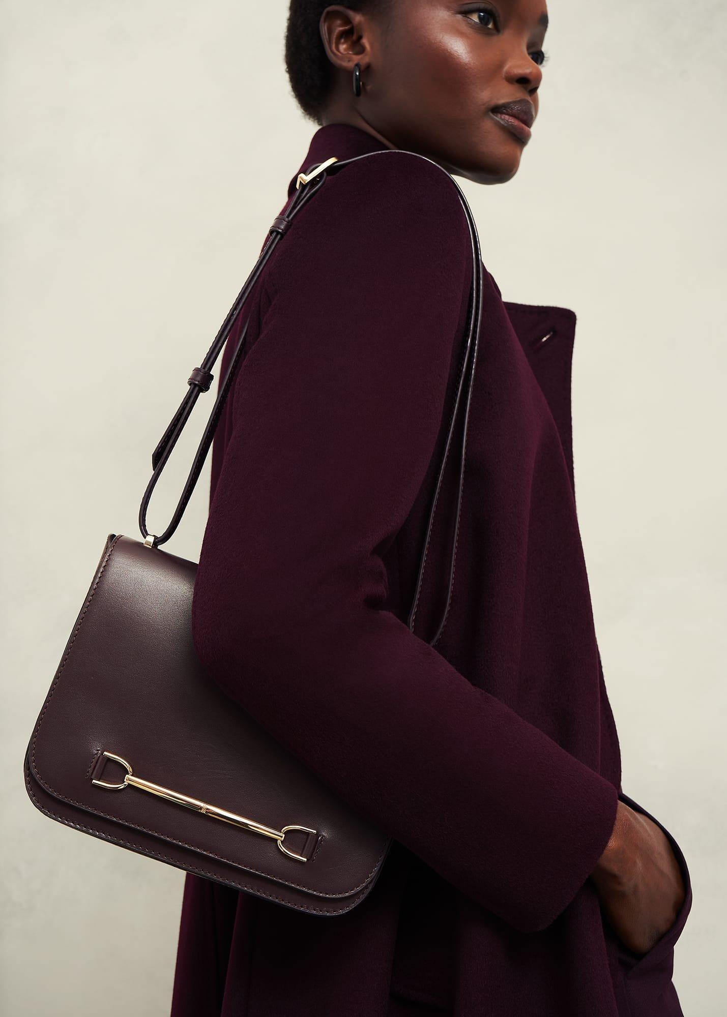 Keighley Leather Cross Body Bag, Malbec Purple, hi-res