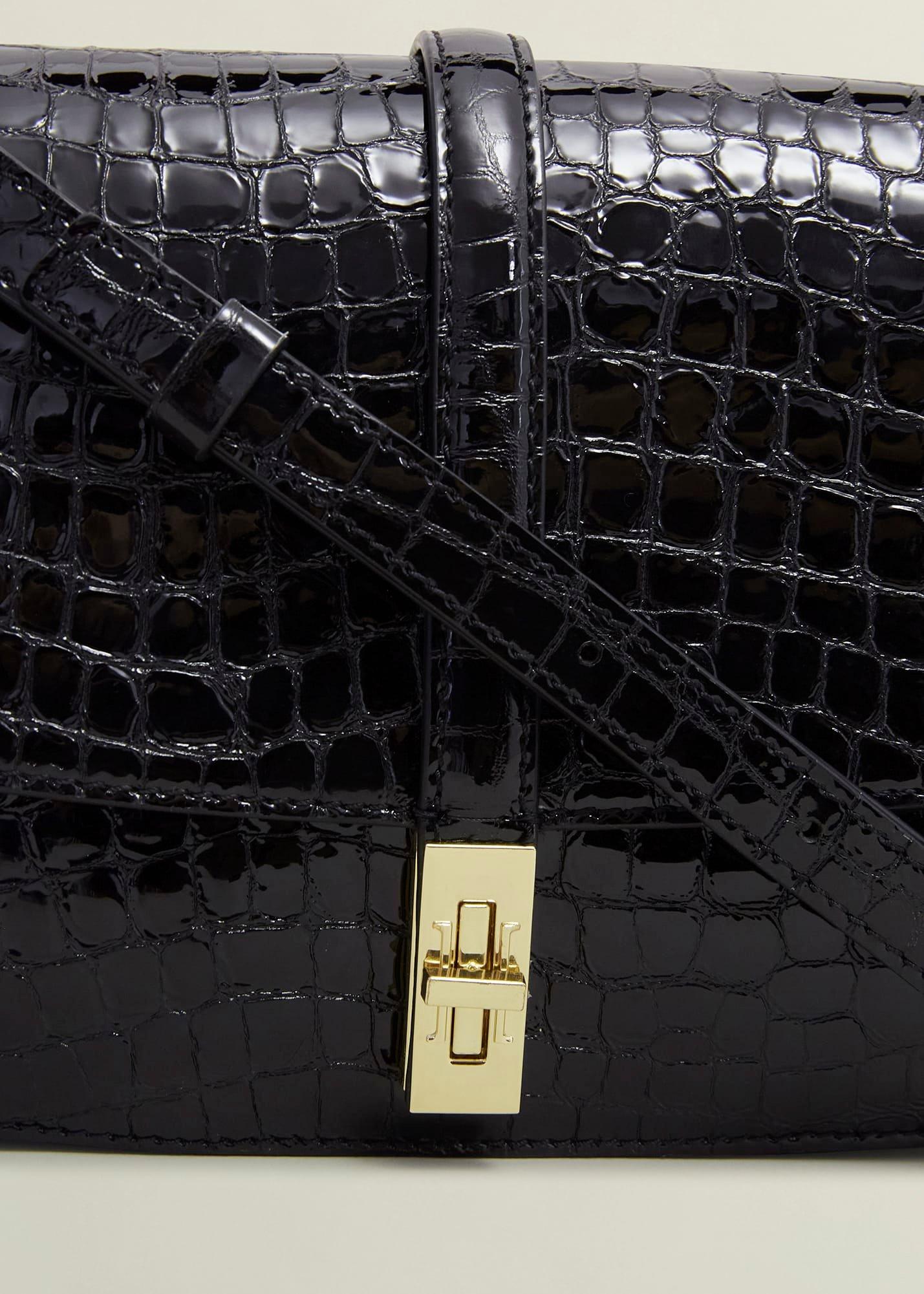 Larissa Leather Crossbody Bag, Black, hi-res