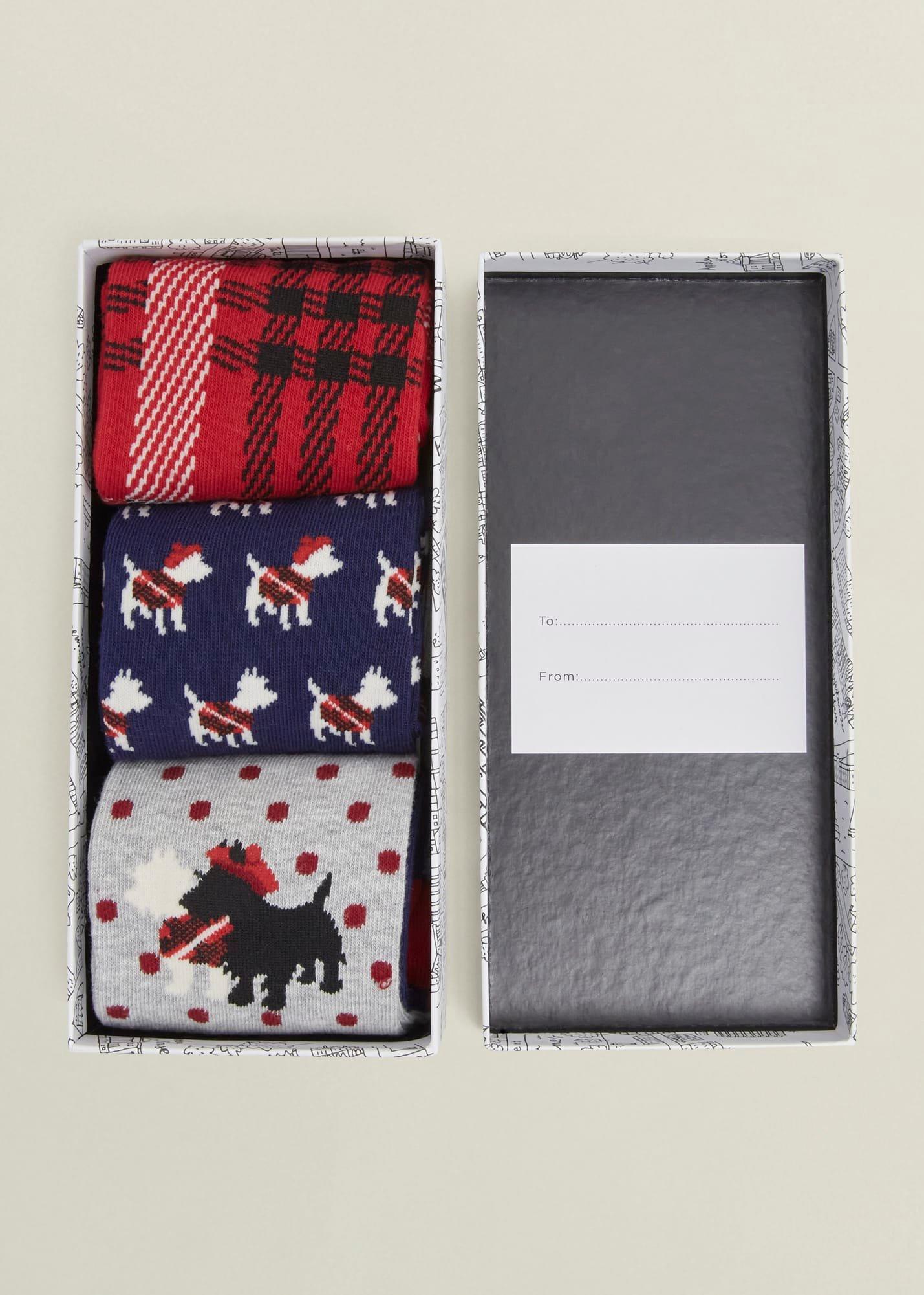 Westie Dog Sock Set, Multi, hi-res