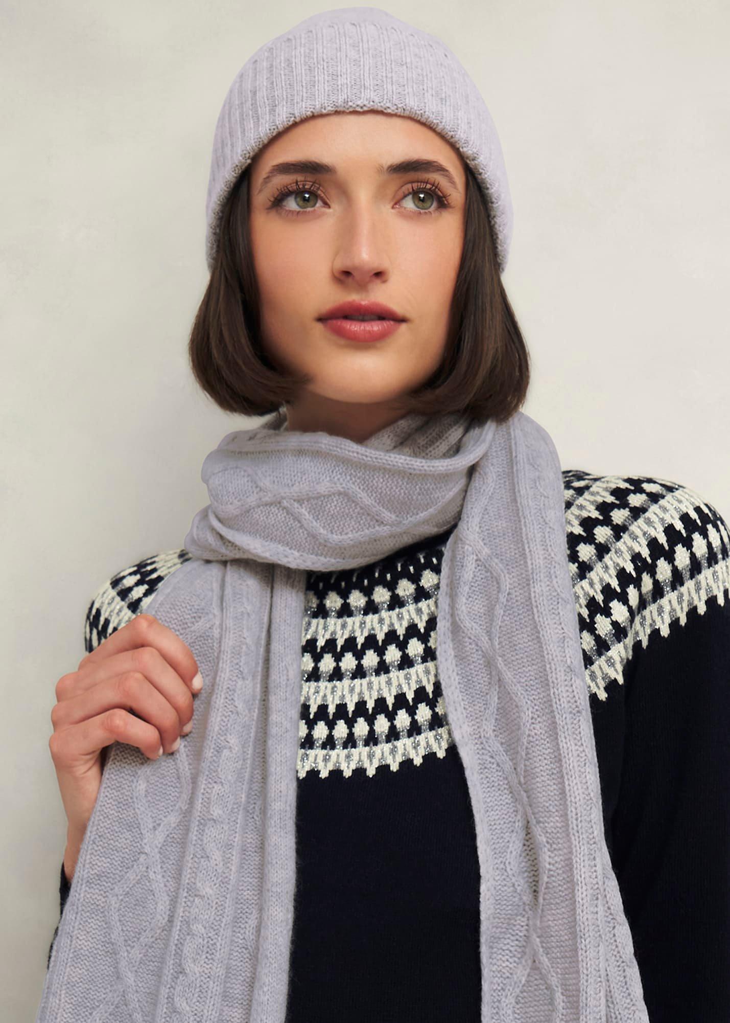 Steph Wool Hat, Pale Grey, hi-res