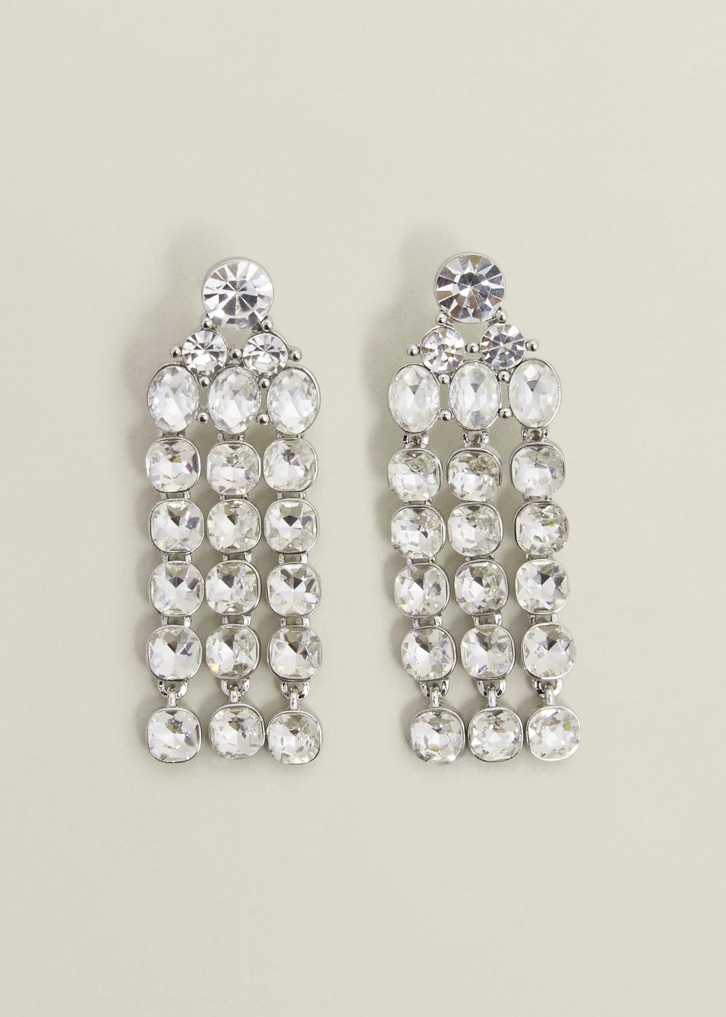 Blair Earrings, Silver, hi-res