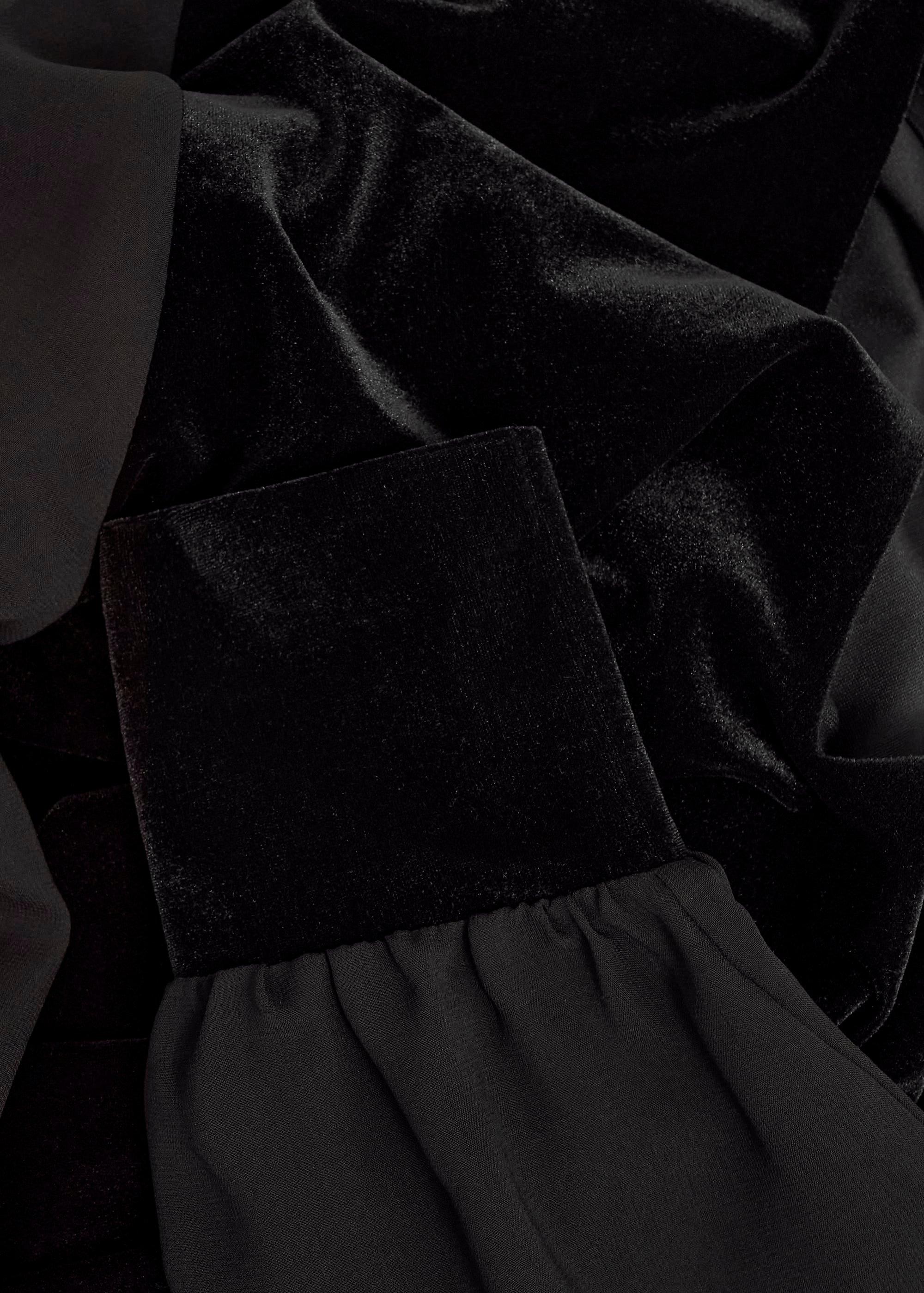 Aimee Velvet Top, Black, hi-res